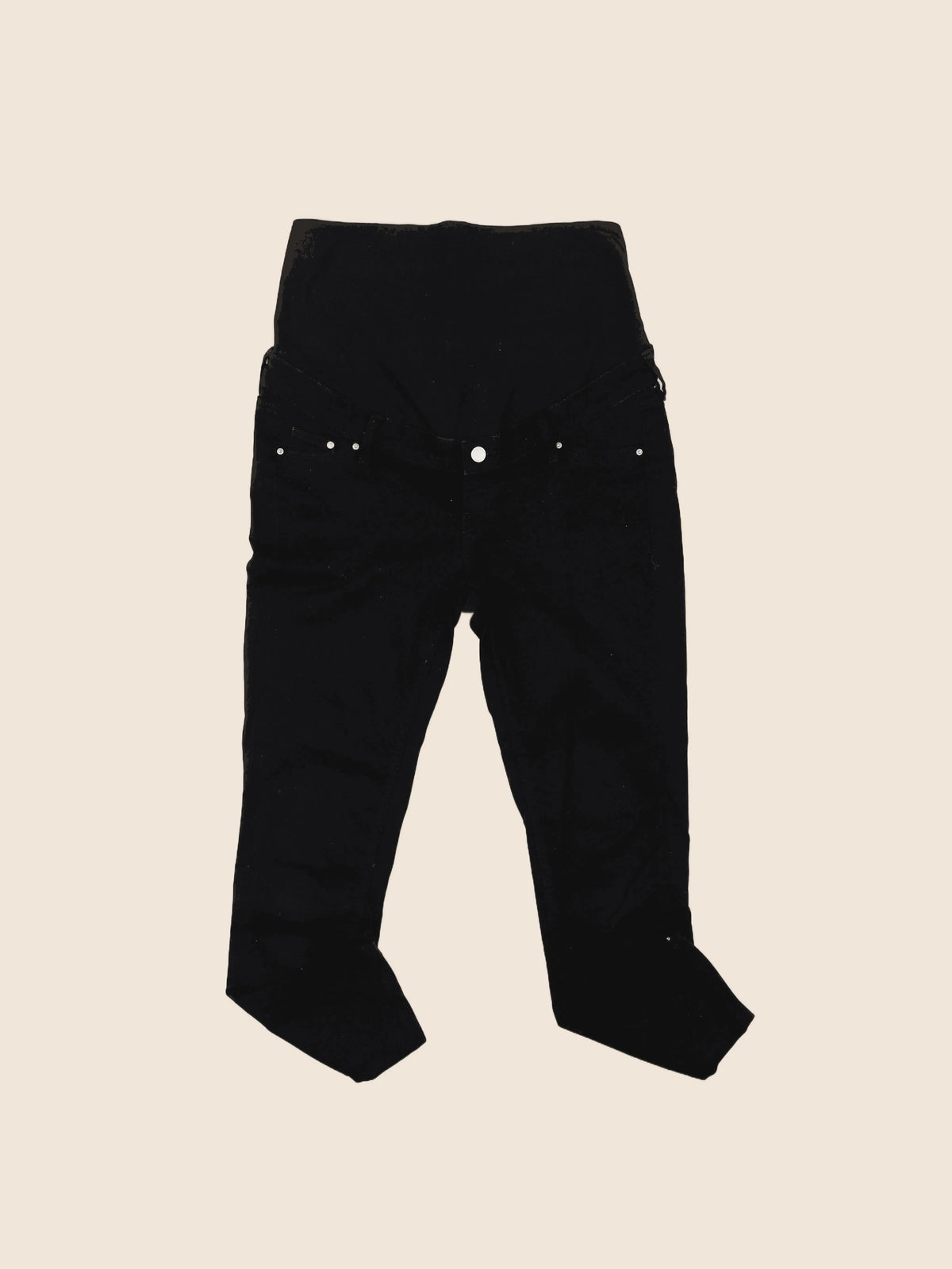 H&M - jean grossesse noir - 38