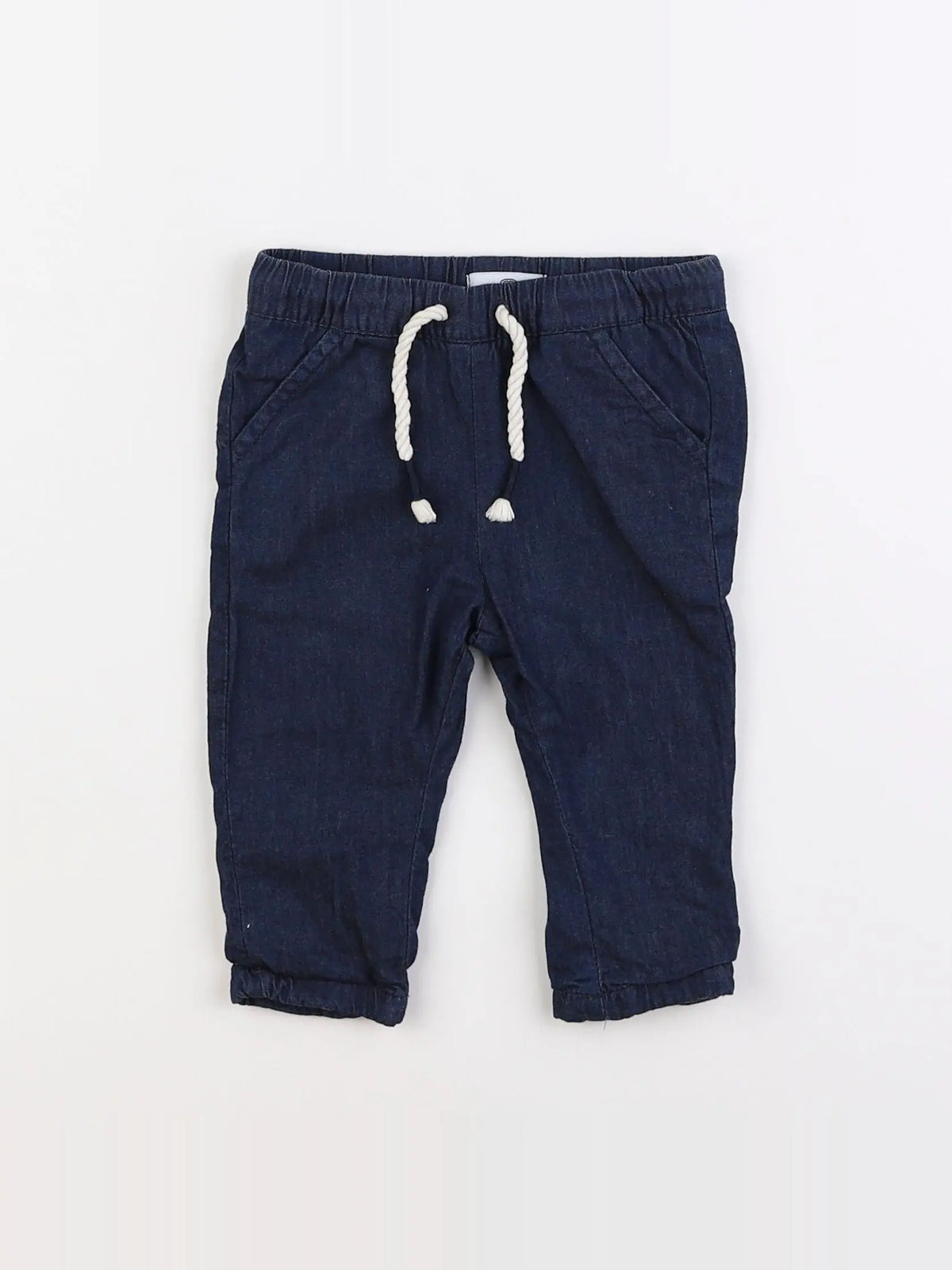 La Redoute - pantalon bleu - 6 mois