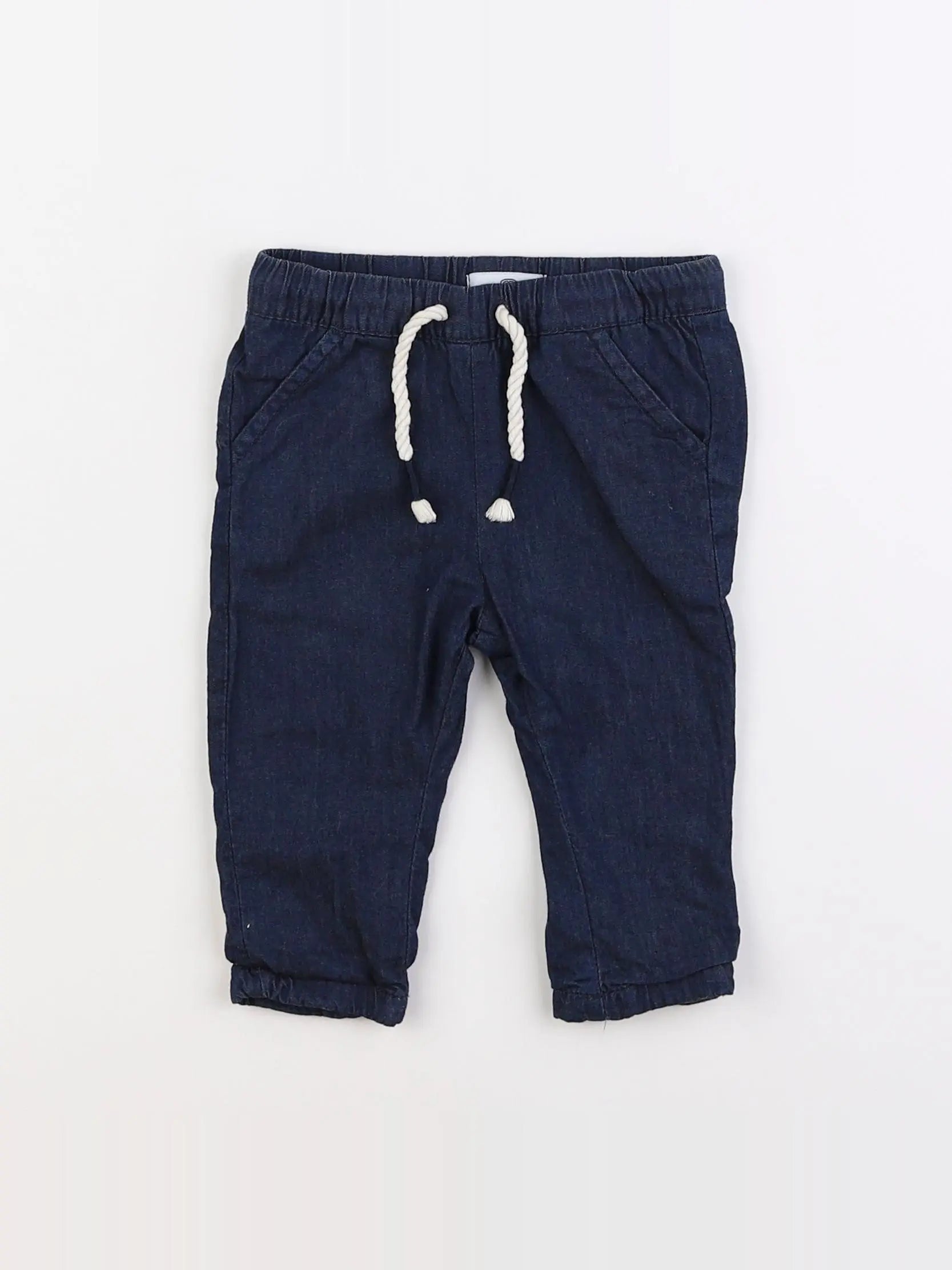 La Redoute - pantalon bleu - 6 mois
