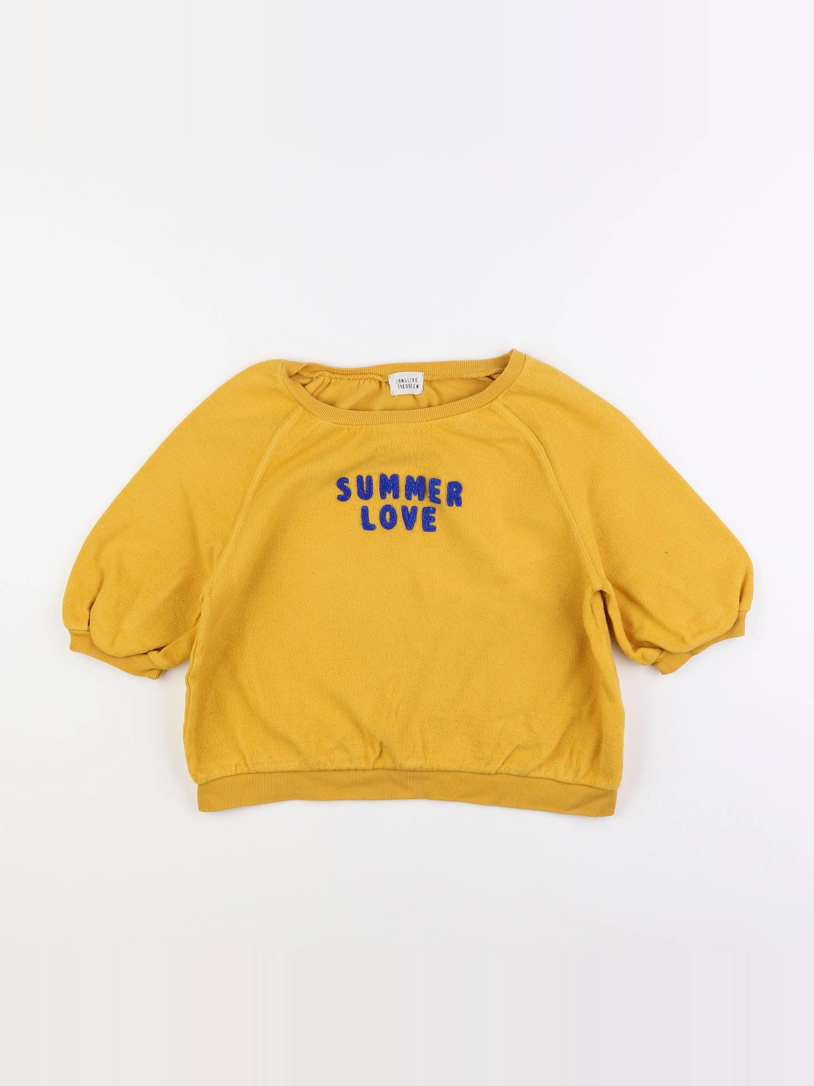 Longlivethequeen - sweat jaune - 10 ans