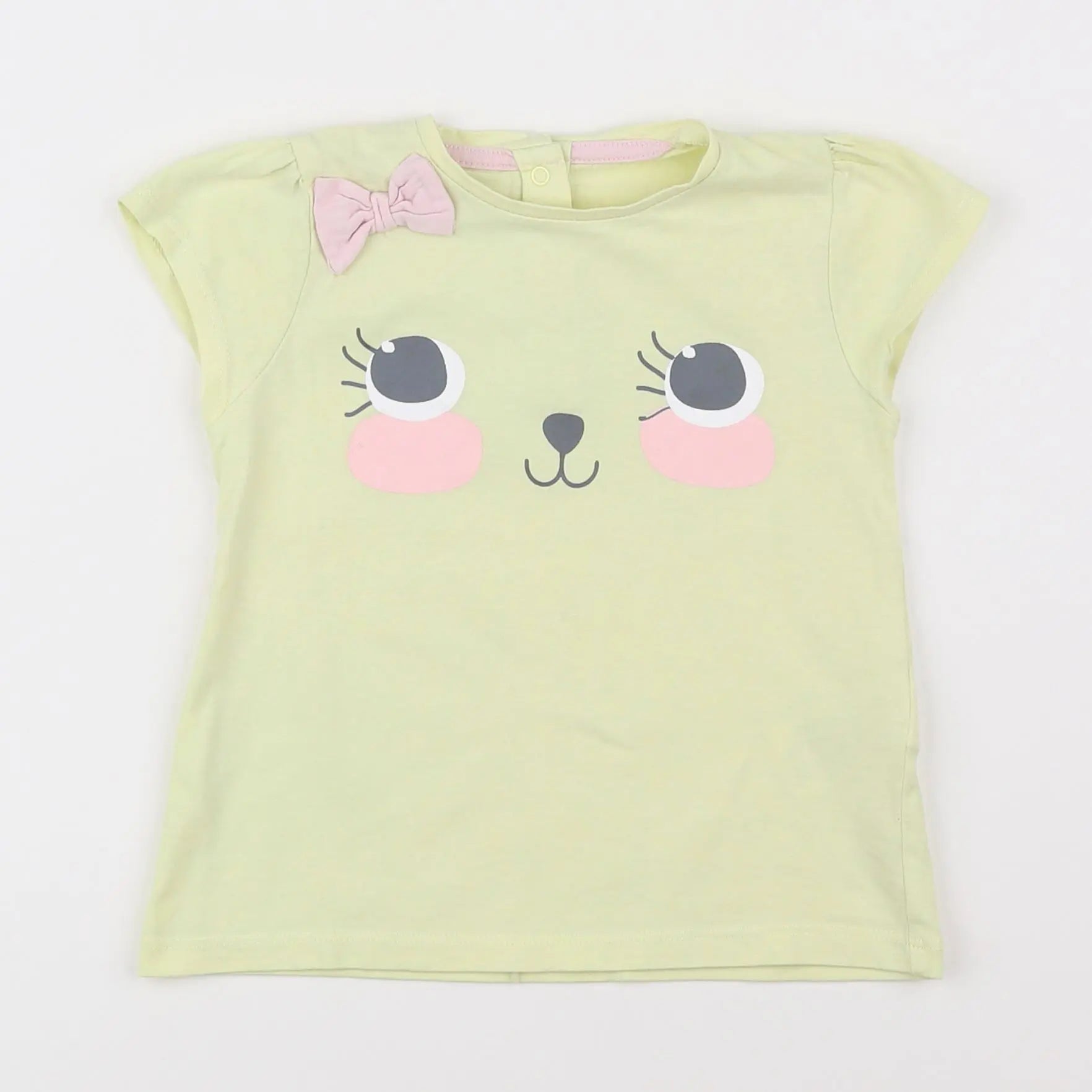 Vertbaudet - tee-shirt jaune - 2 ans
