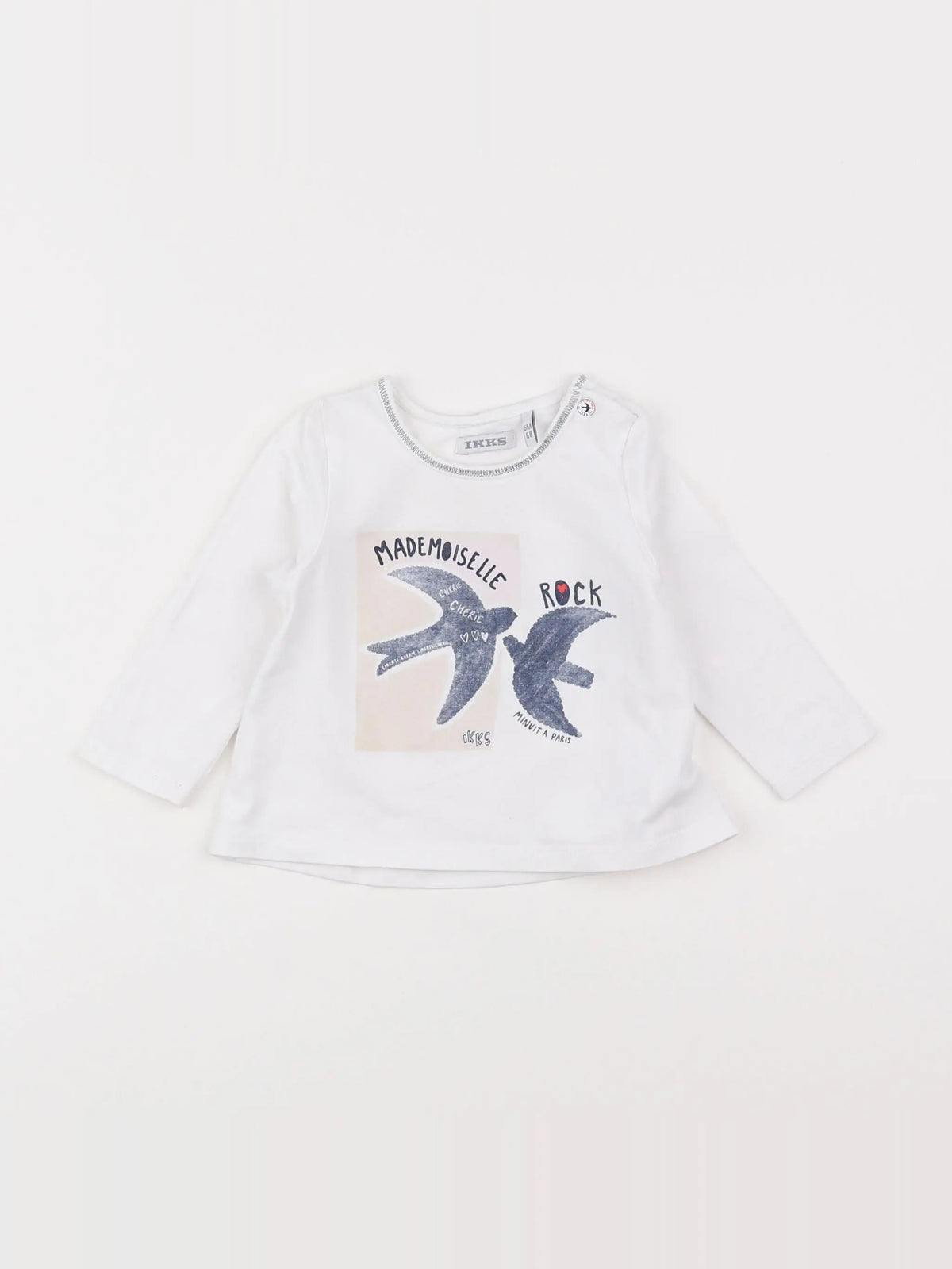 IKKS - tee-shirt blanc - 6 mois