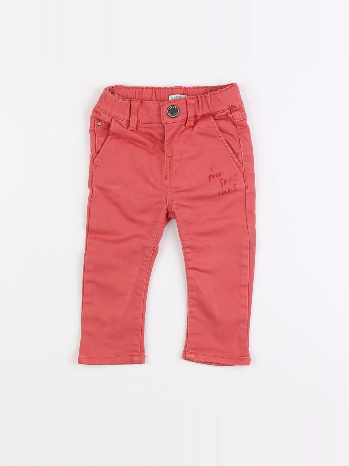 IKKS - pantalon rouge - 12 mois