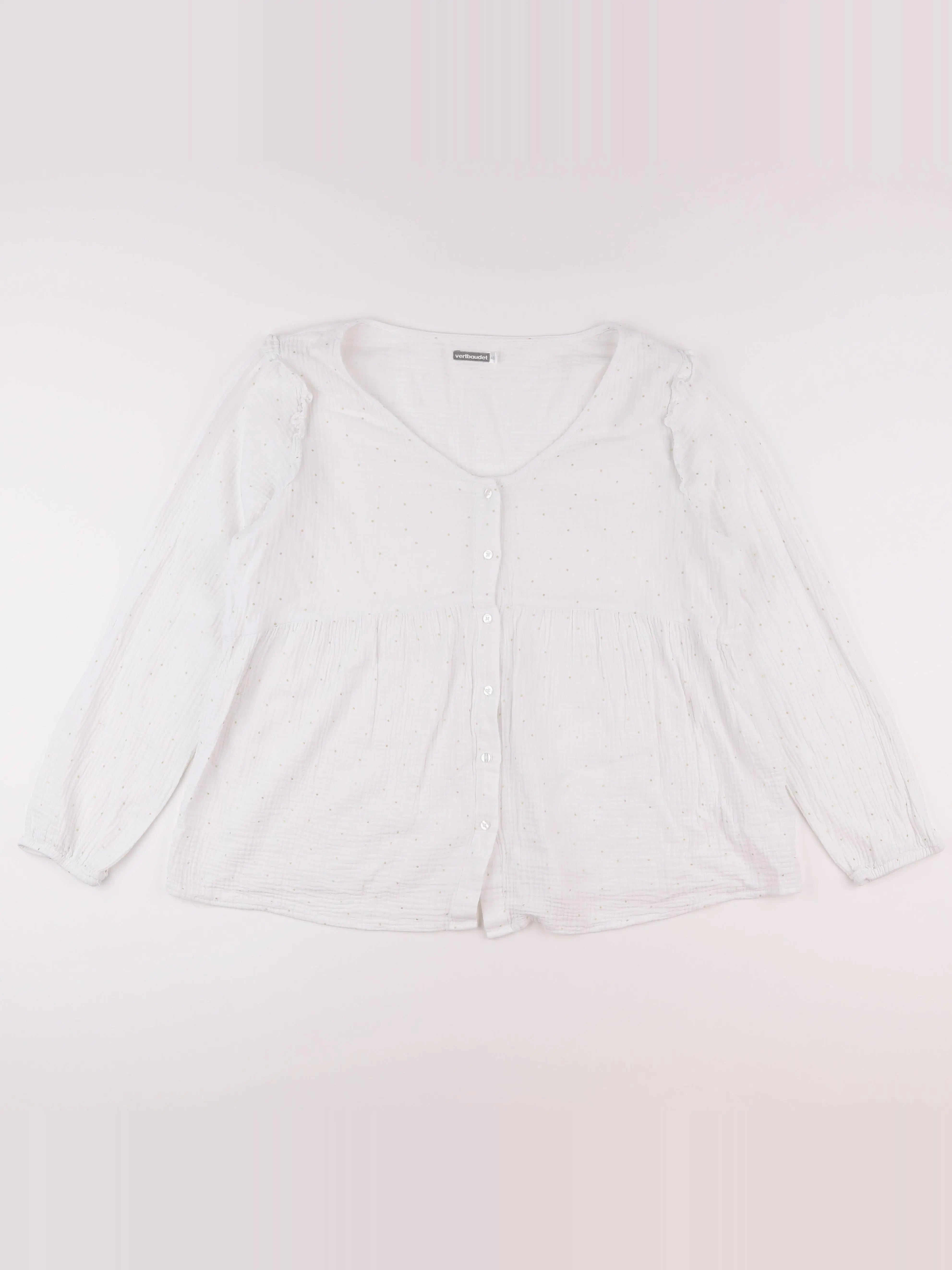 Vertbaudet - chemise grossesse blanc - 48