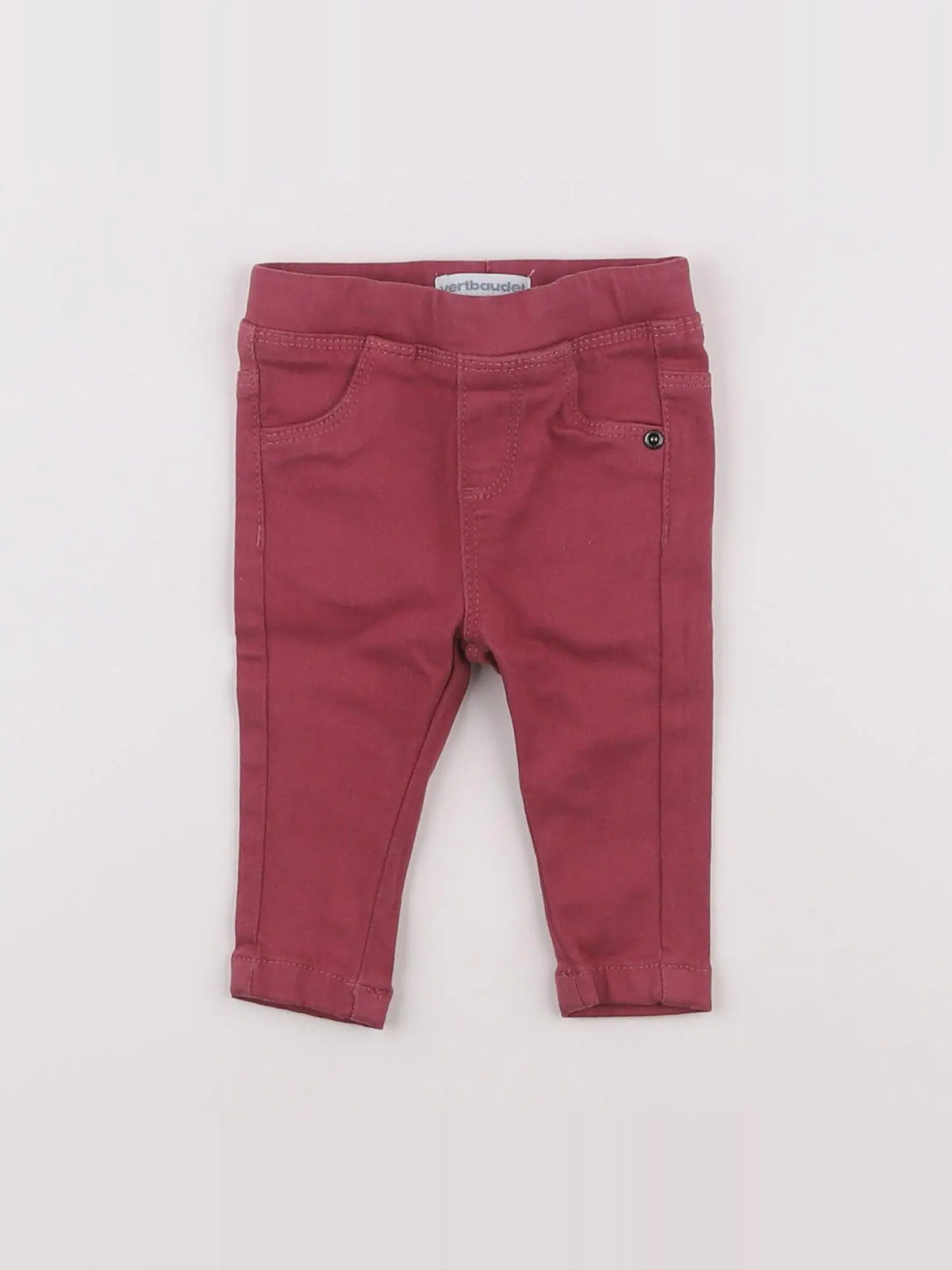 Vertbaudet - jegging rose - 3 mois