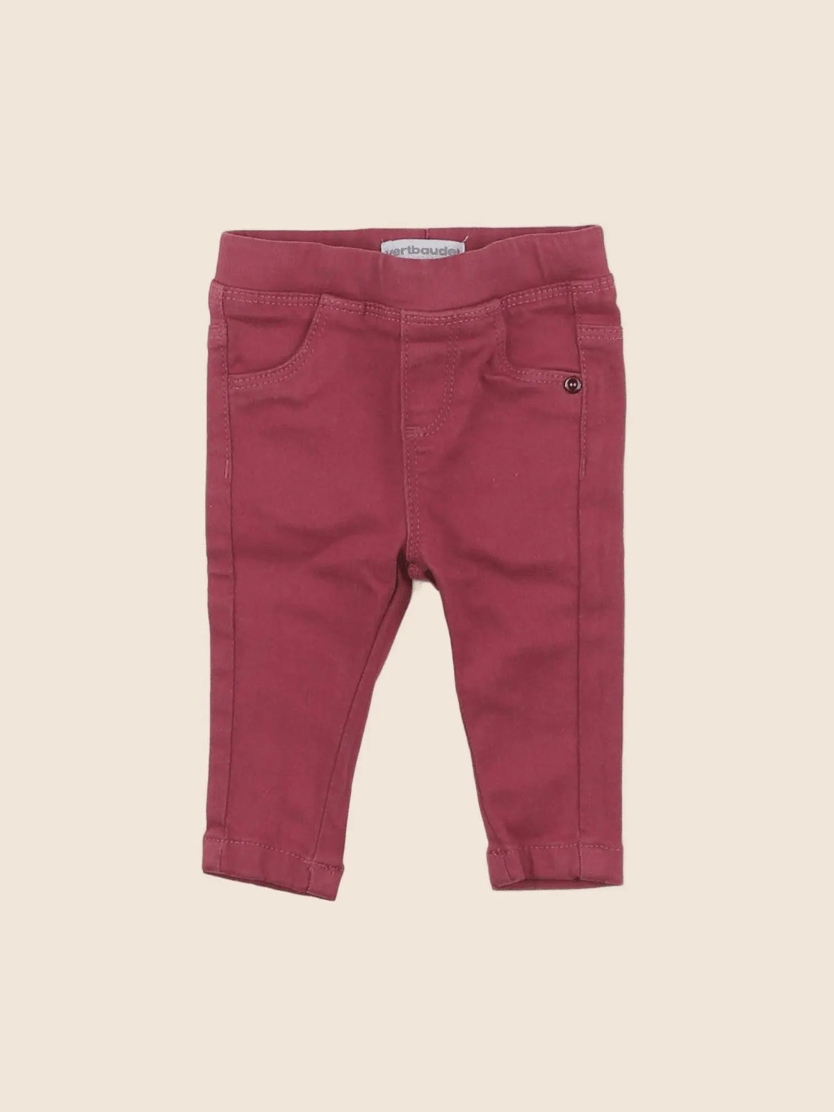Vertbaudet - jegging rose - 3 mois