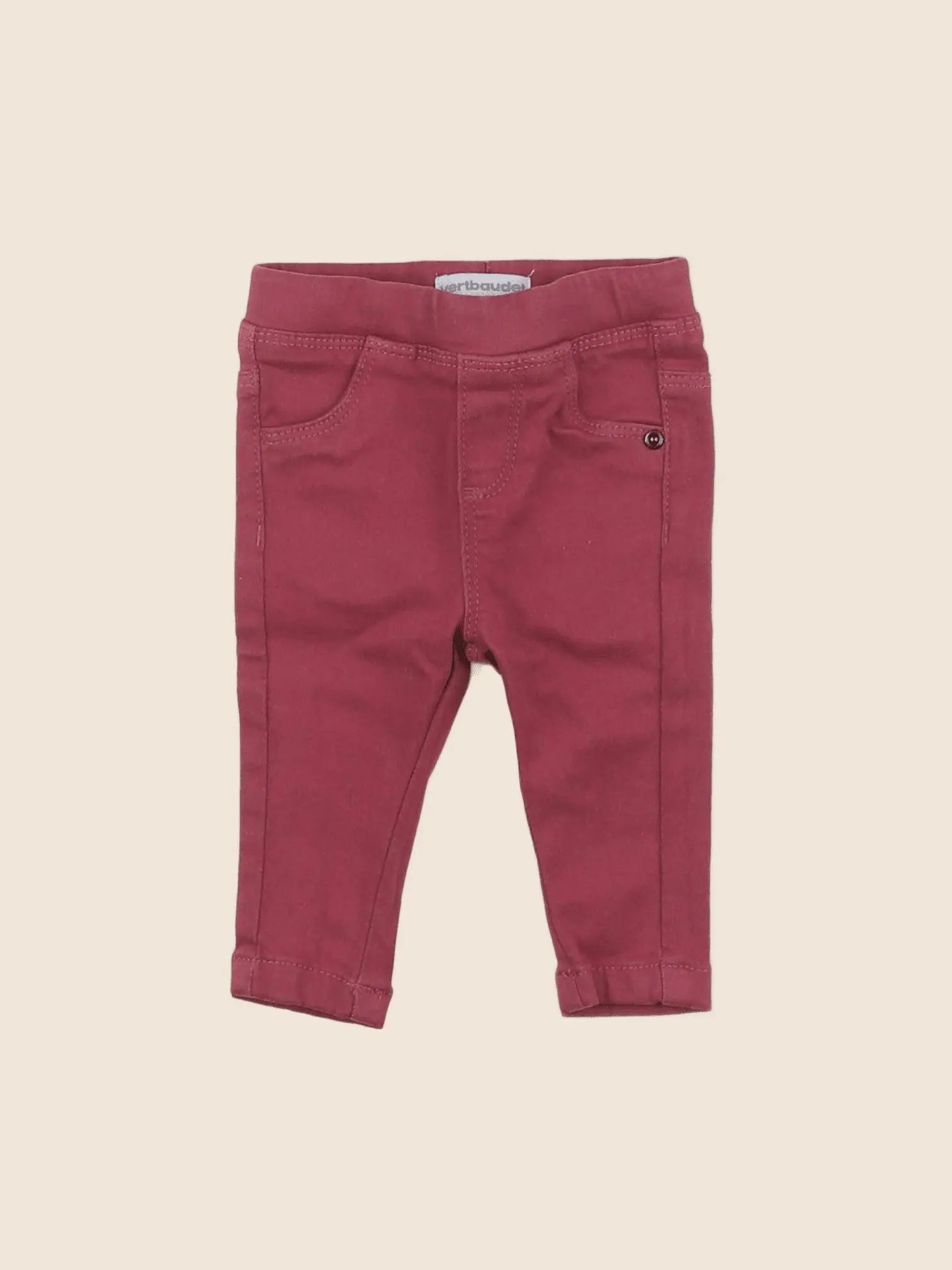 Vertbaudet - jegging rose - 3 mois