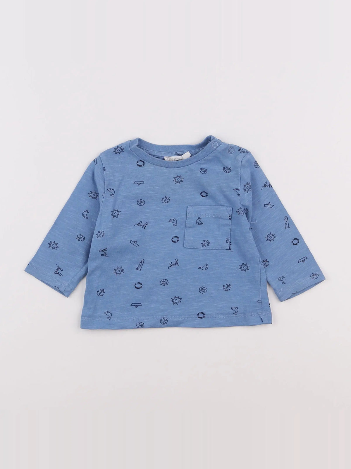 Storytelling - tee-shirt bleu - 6 mois