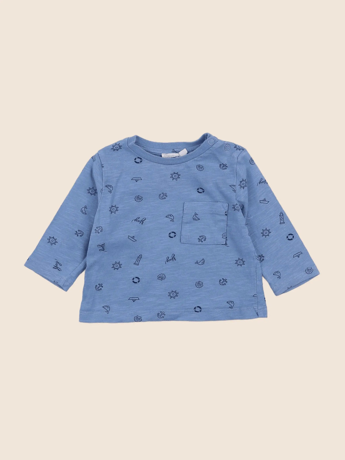 Storytelling - tee-shirt bleu - 6 mois