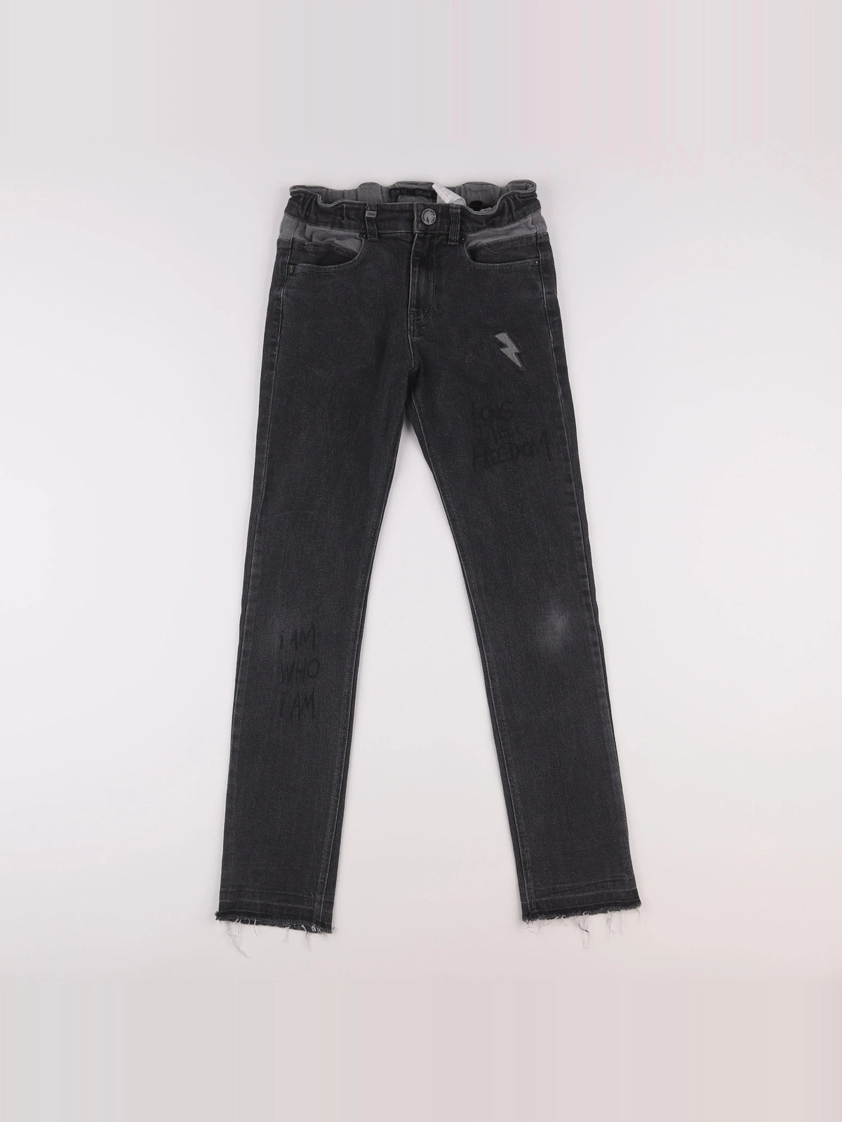 IKKS - jean noir - 12 ans