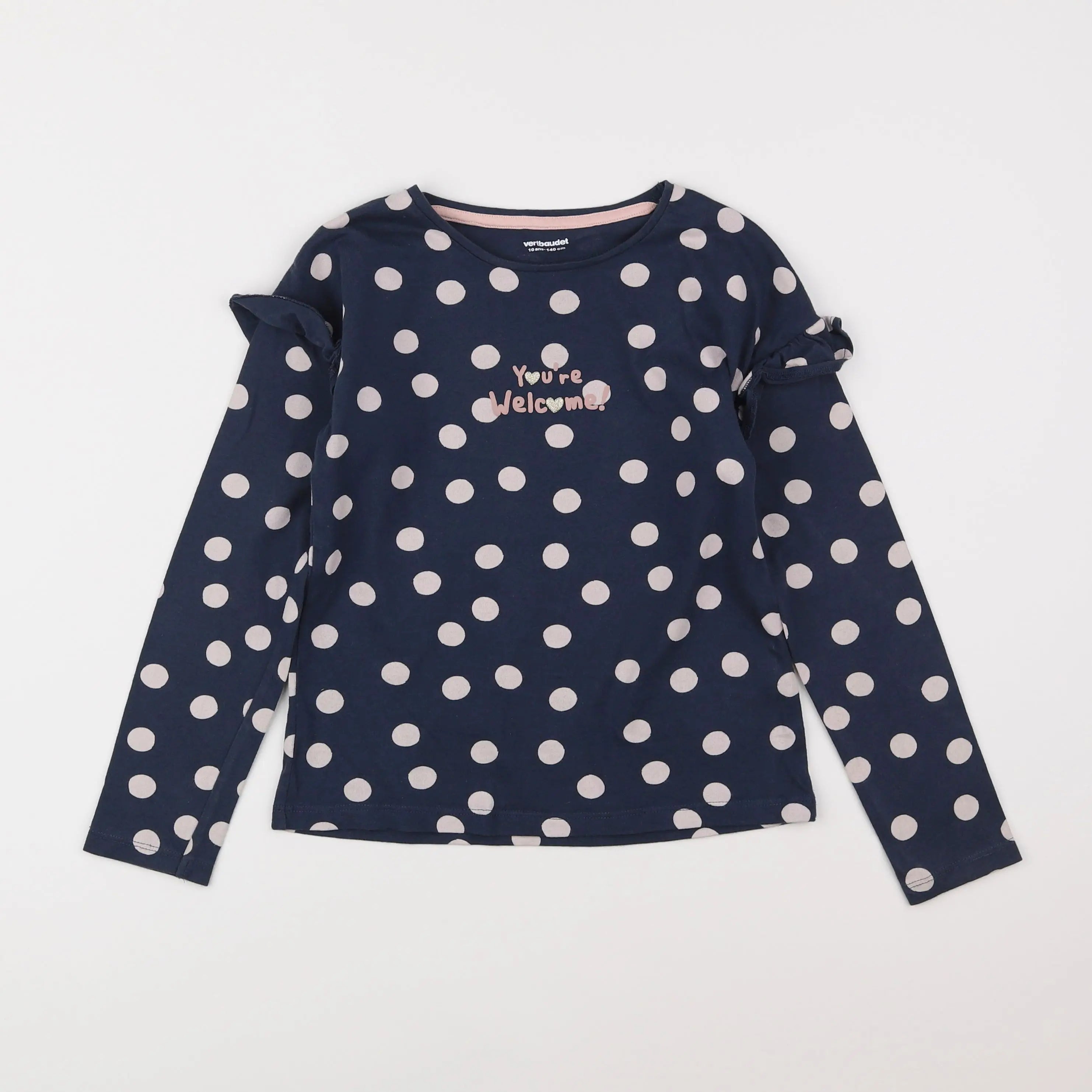 Vertbaudet - tee-shirt bleu - 10 ans