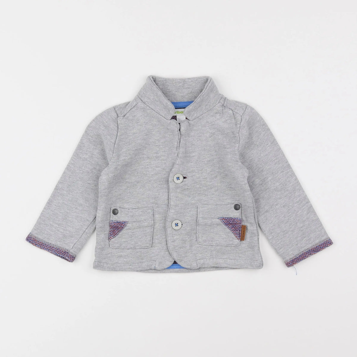 Vertbaudet - veste gris - 12 mois