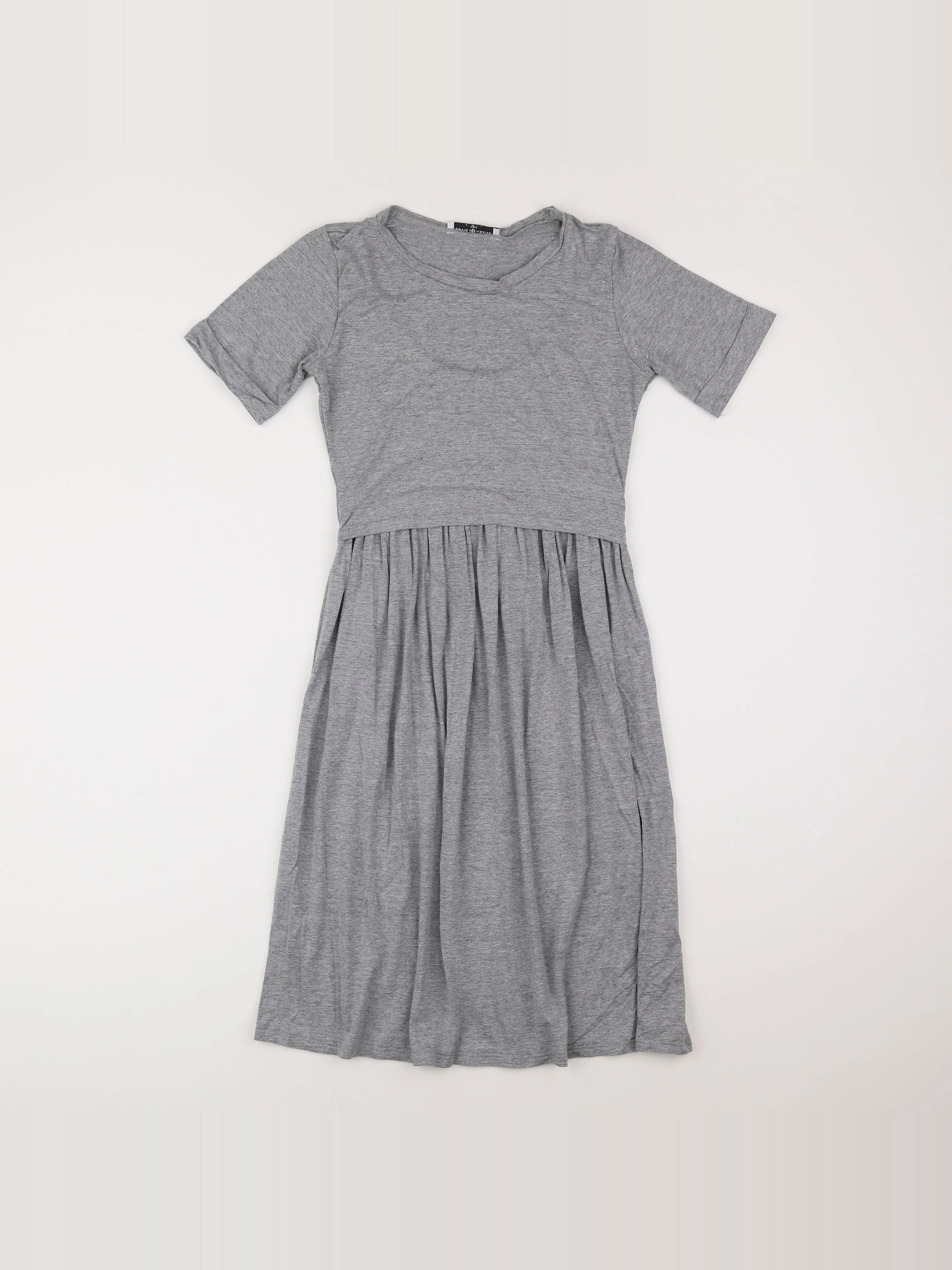 Envie de fraise - robe grossesse gris - 34 à 36