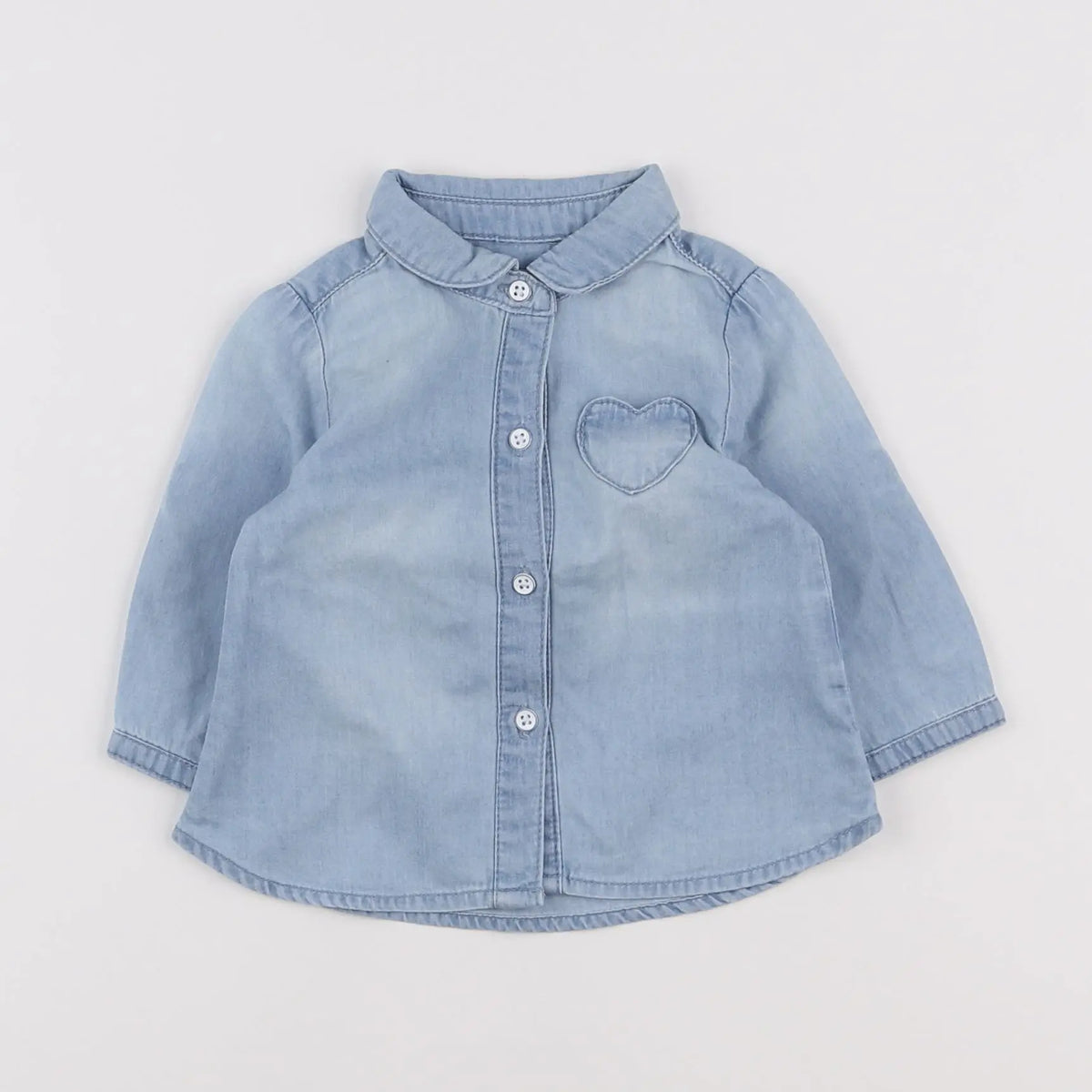 Vertbaudet - blouse bleu - 3 mois