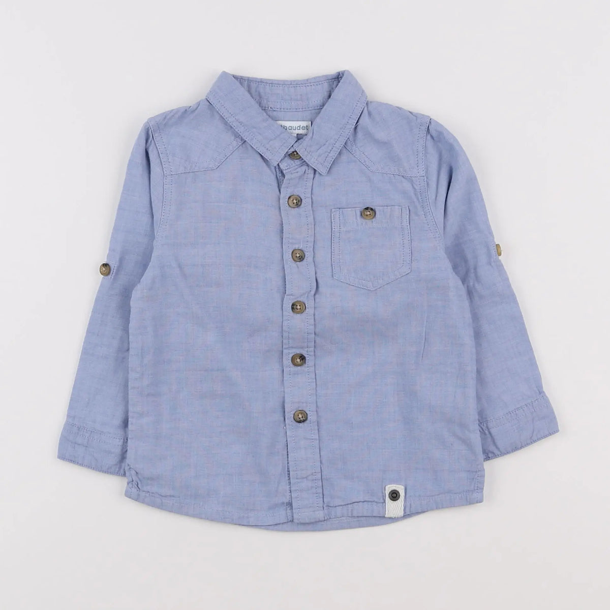 Vertbaudet - chemise bleu - 18 mois
