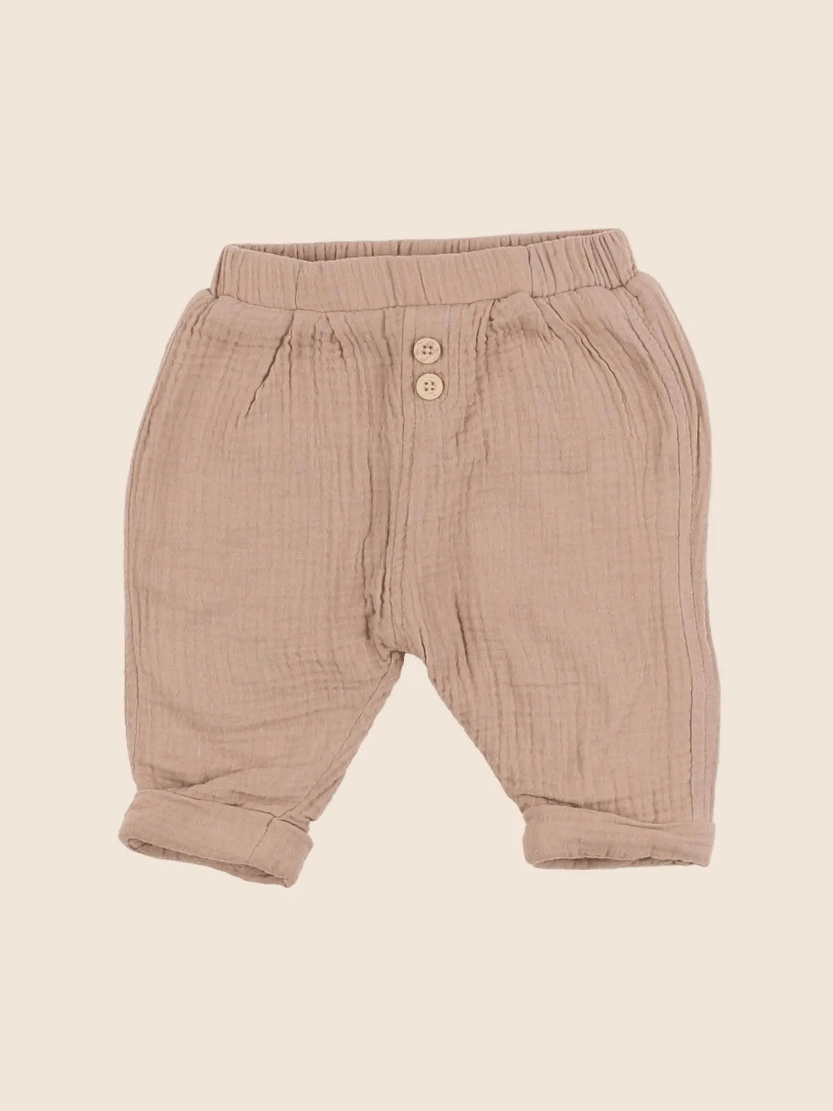 Vertbaudet - pantalon doublé marron - 6 mois