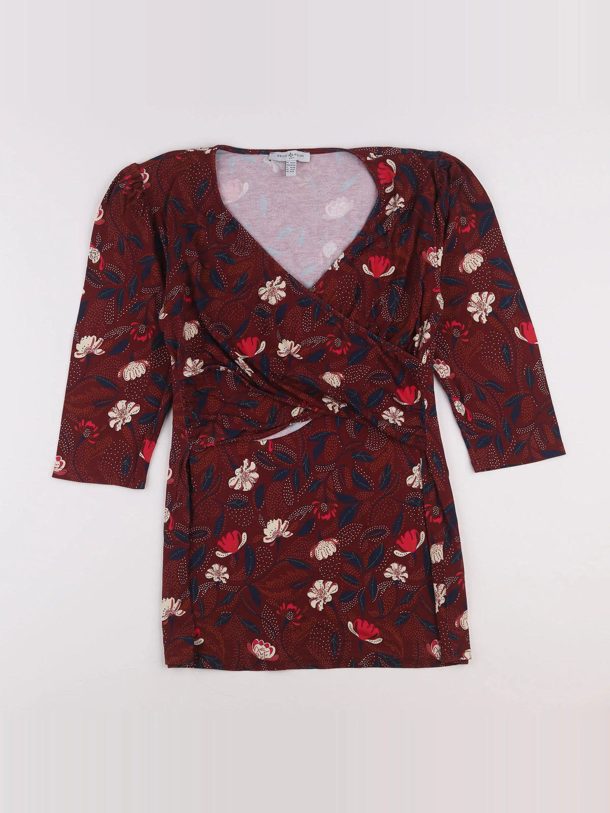 Envie de fraise - blouse grossesse rouge - 40 à 42