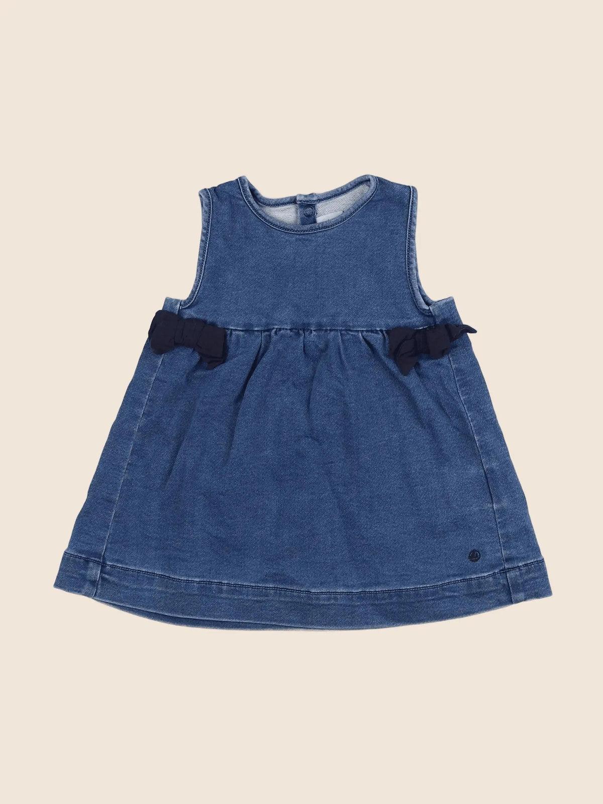Petit Bateau - robe bleu - 6 mois