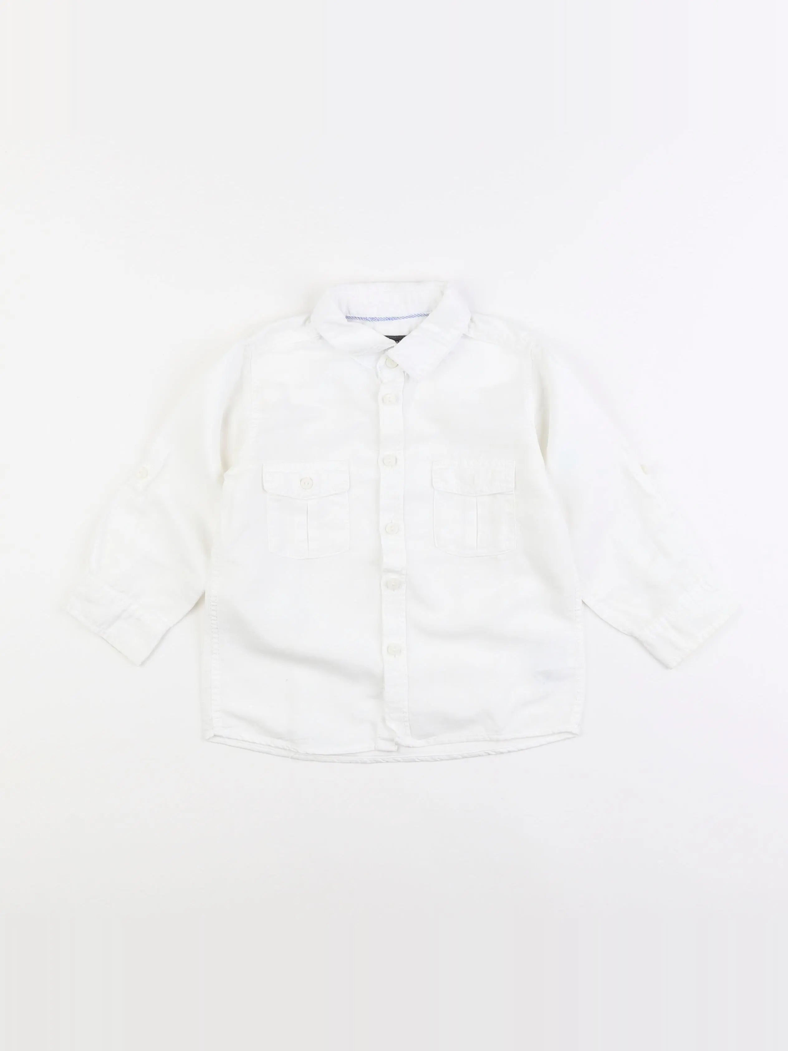 H&M - chemise blanc - 12/18 mois