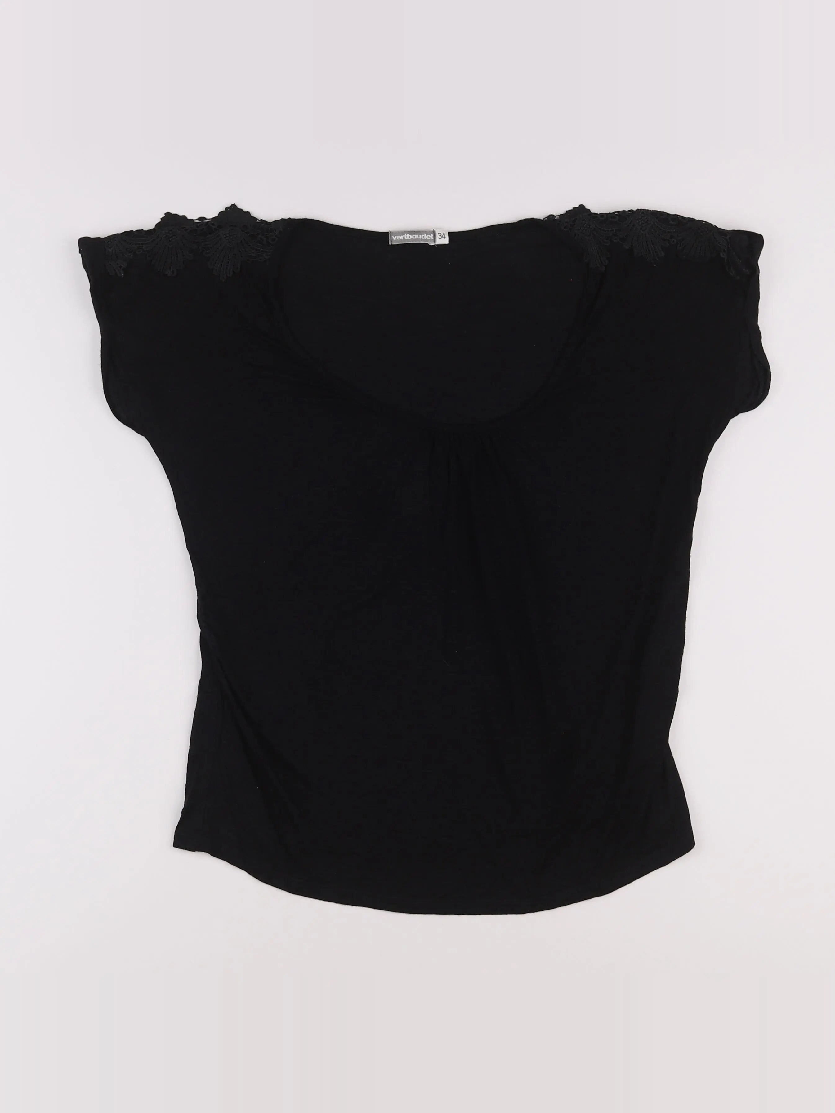 Vertbaudet - tee-shirt grossesse noir - 34