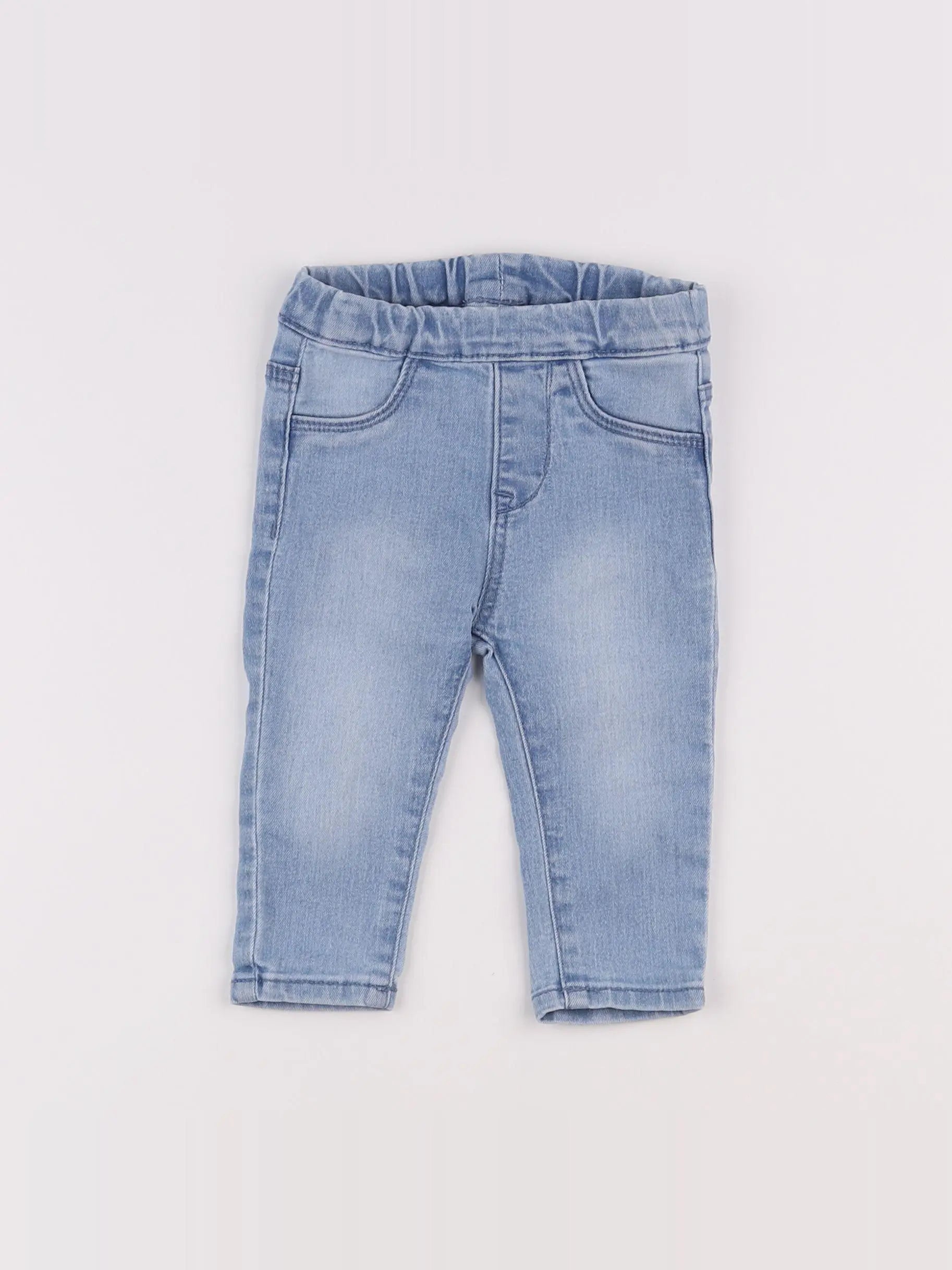 H&M - jegging bleu - 6 mois