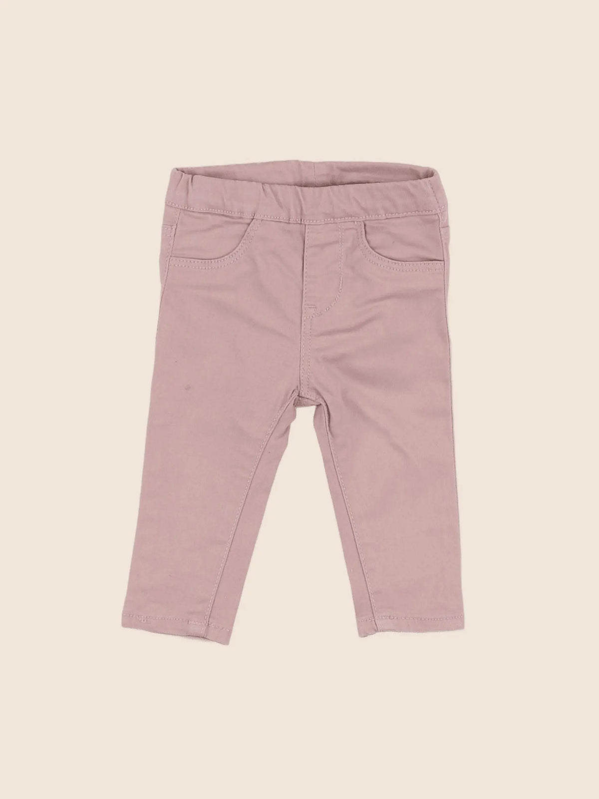 H&M - jegging rose - 6 mois