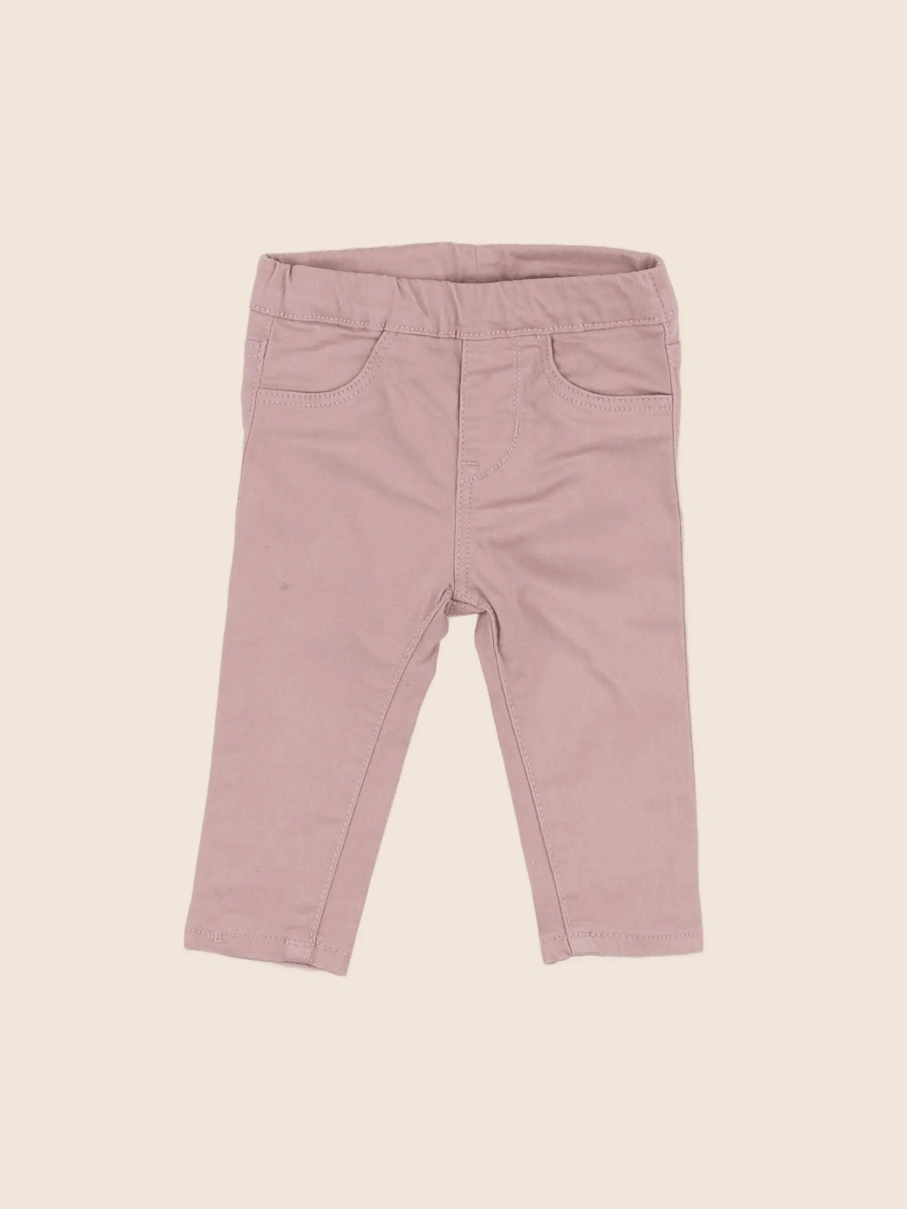 H&M - jegging rose - 6 mois