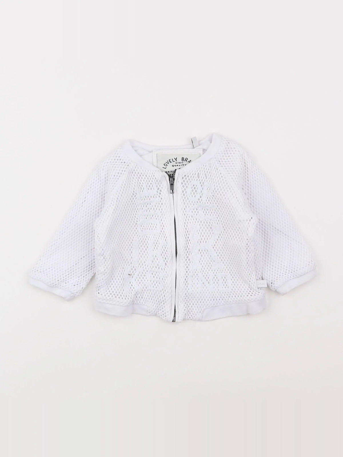 IKKS - veste doublé blanc - 6 mois