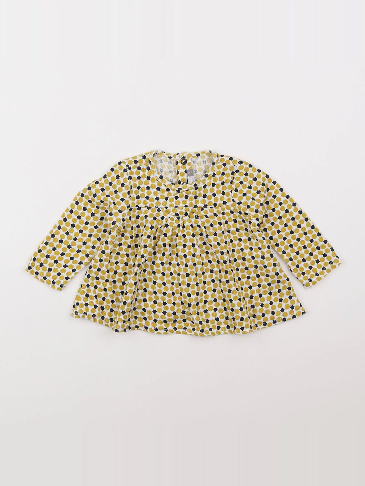 Catimini - blouse jaune - 9 mois