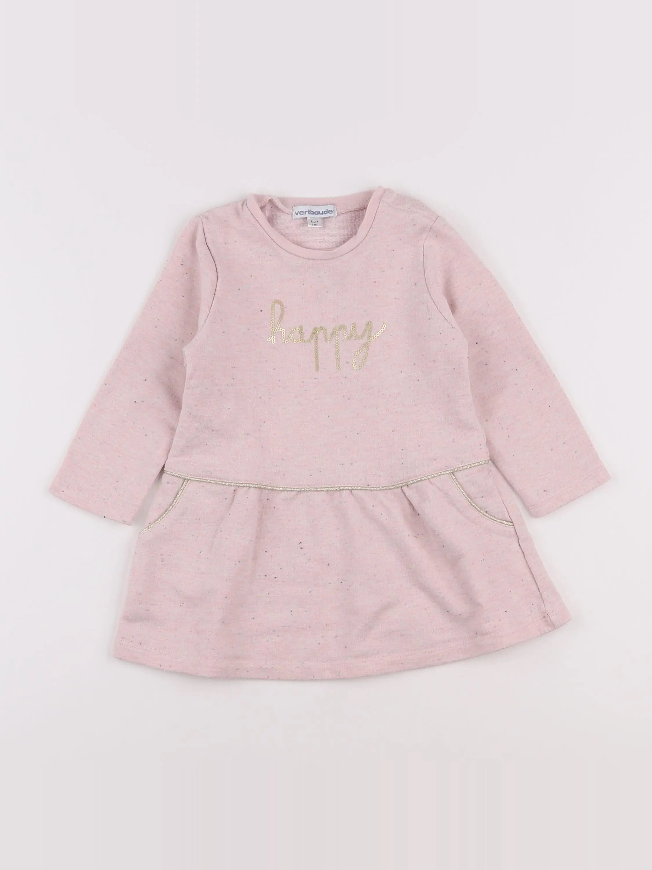 Vertbaudet - robe rose - 18 mois