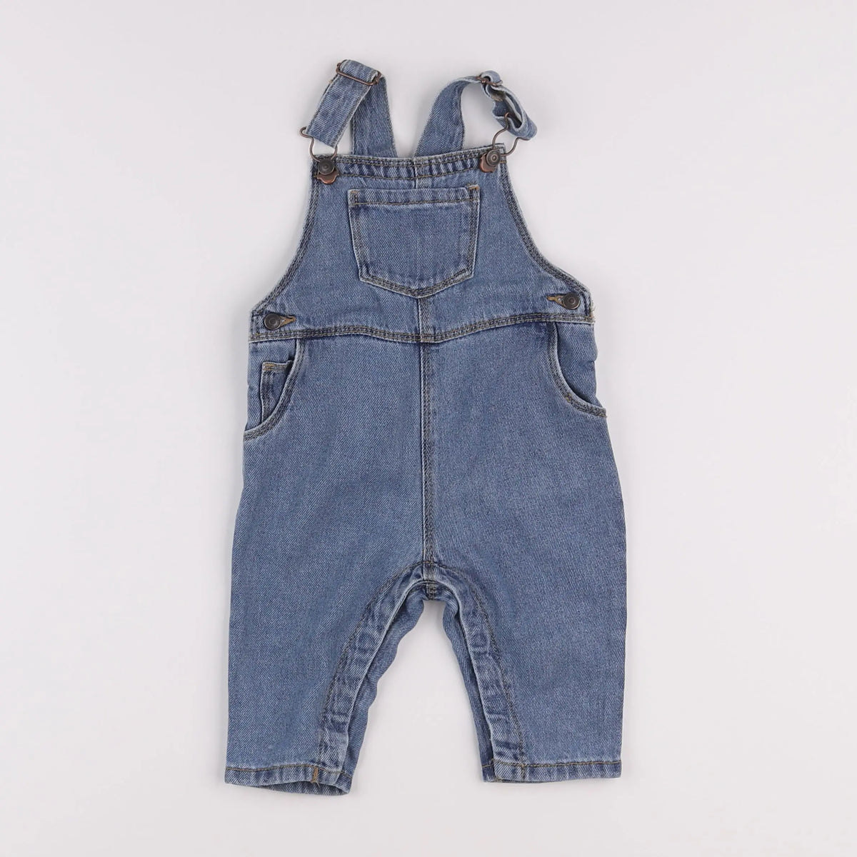 Vertbaudet - salopette bleu - 6 mois