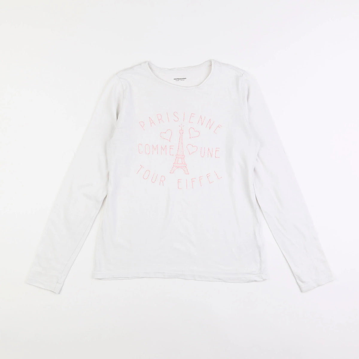 Vertbaudet - tee-shirt blanc - 12 ans
