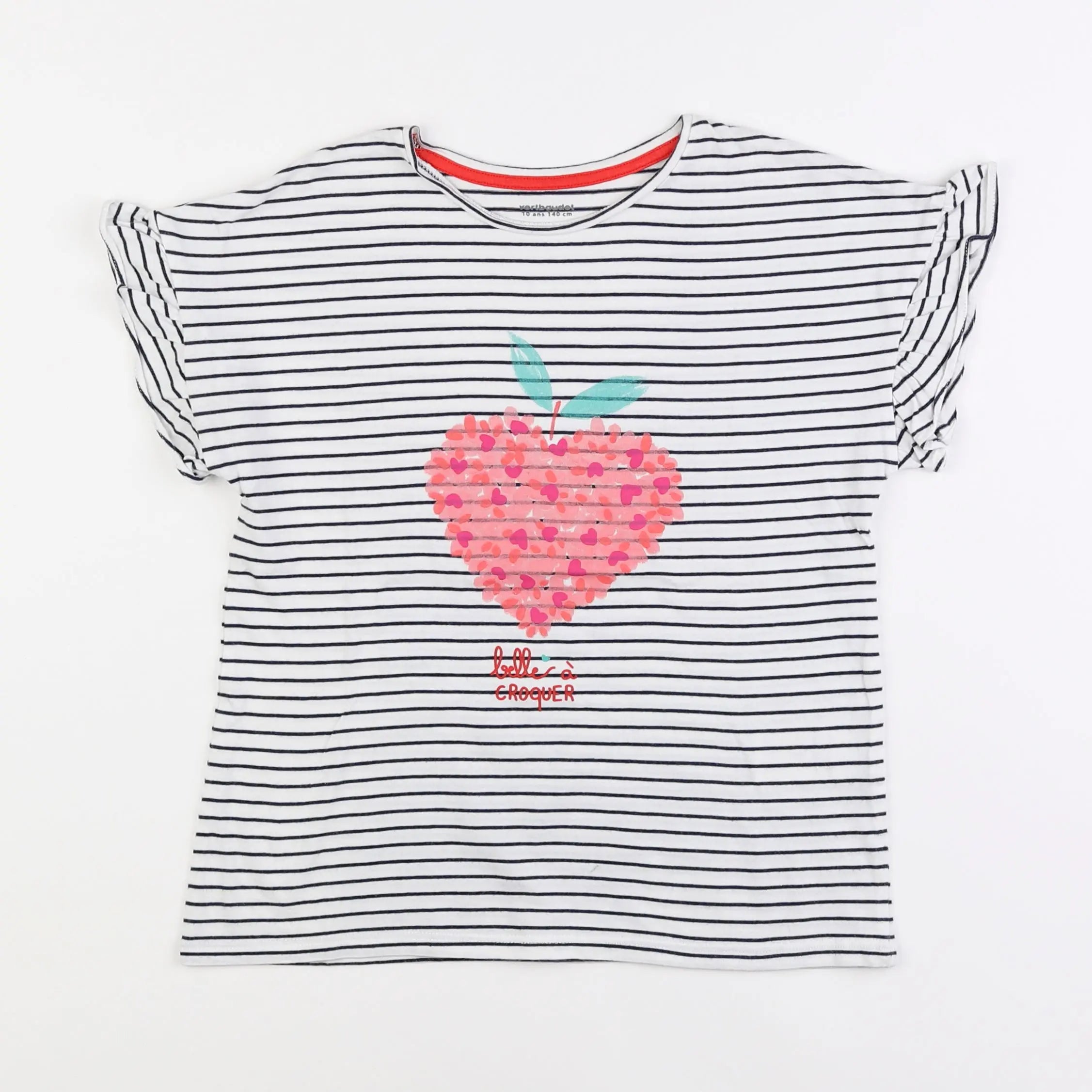 Vertbaudet - tee-shirt bleu - 10 ans