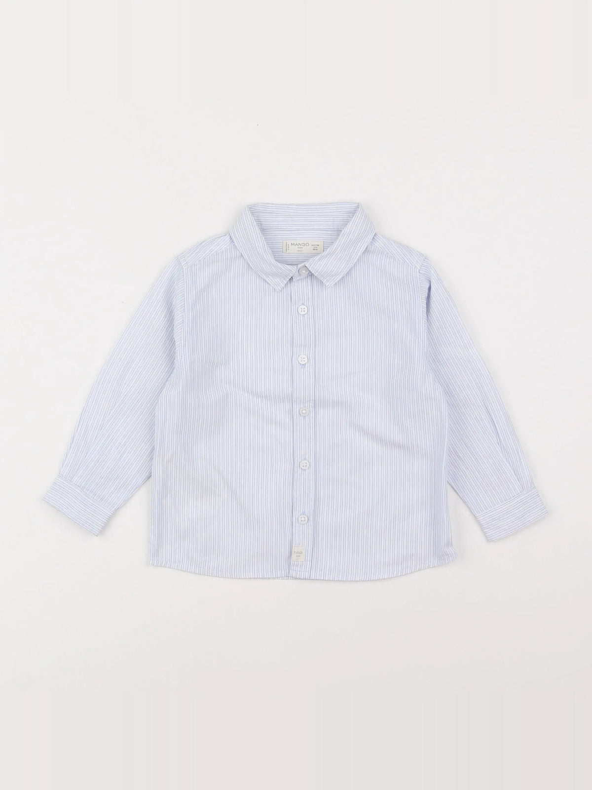 Mango - chemise bleu - 12/18 mois