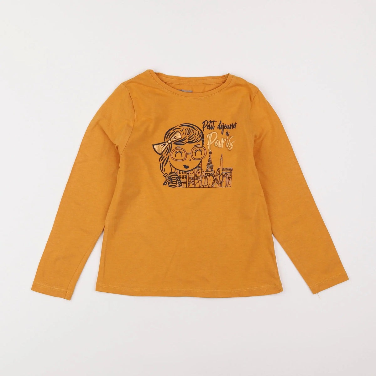 Vertbaudet - tee-shirt jaune - 6 ans
