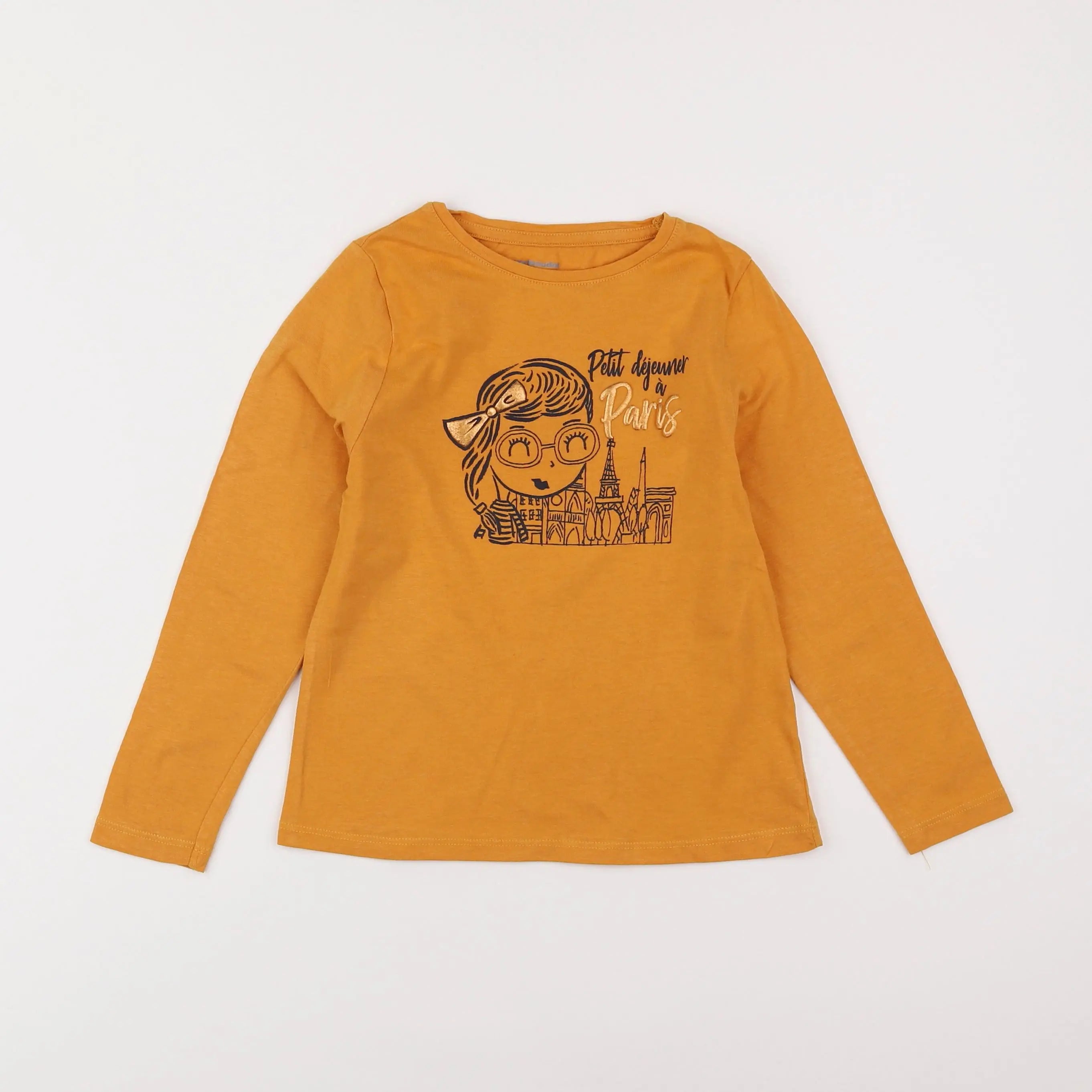 Vertbaudet - tee-shirt jaune - 6 ans
