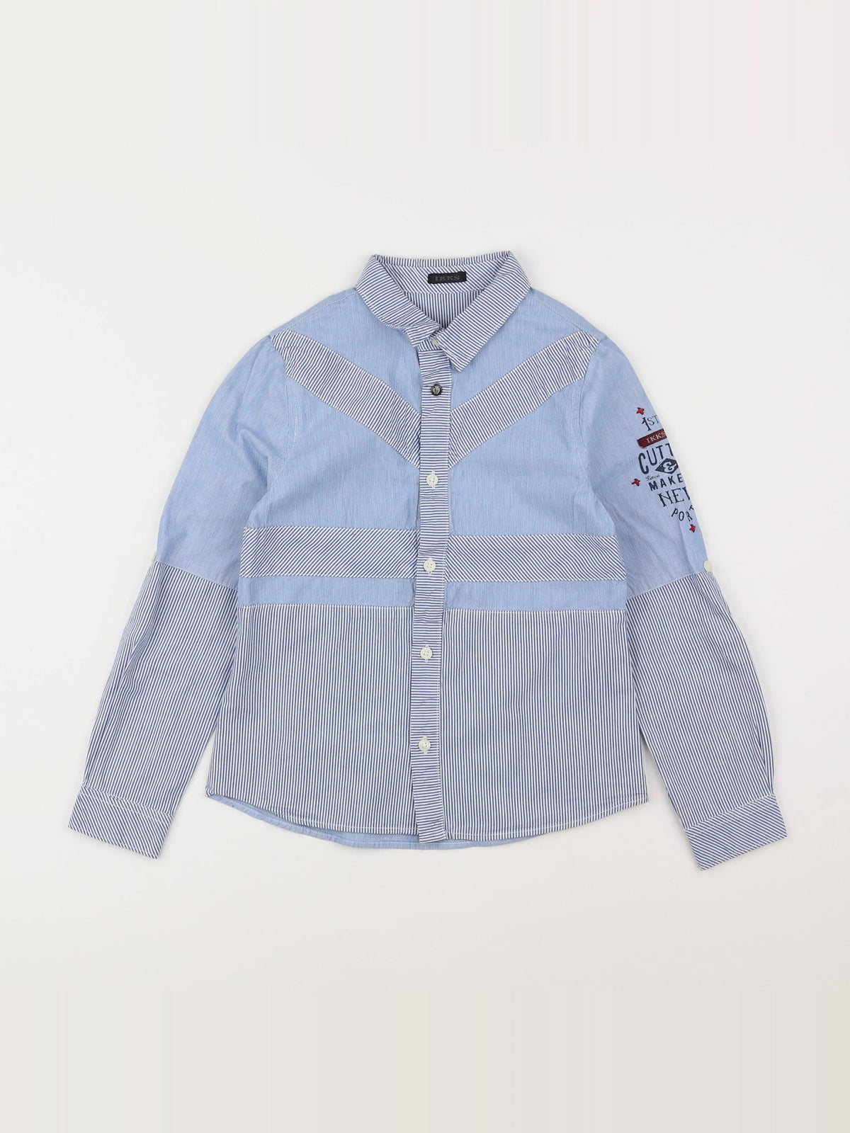 IKKS - chemise bleu - 8 ans