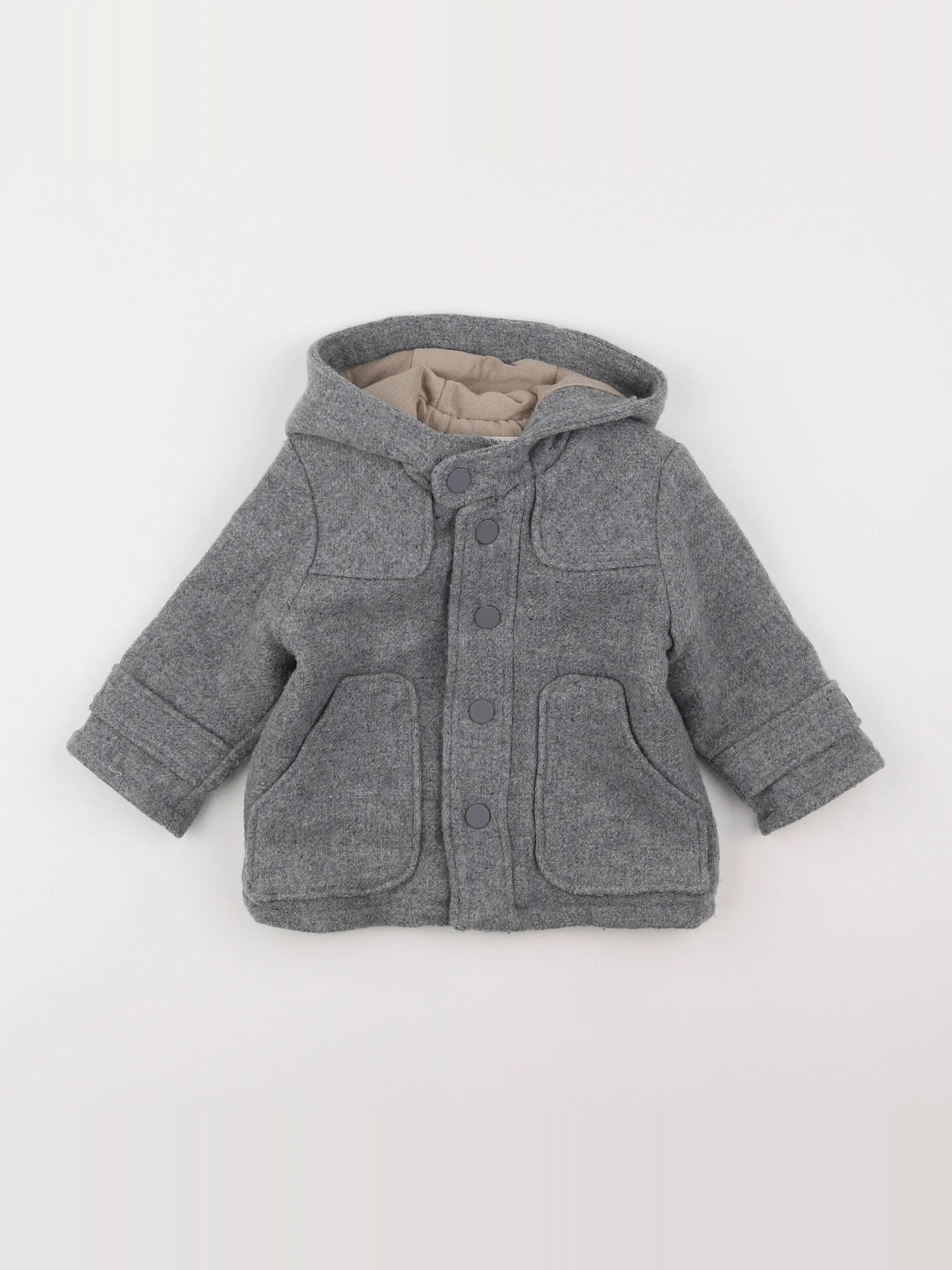 Zara - manteau gris - 9/12 mois