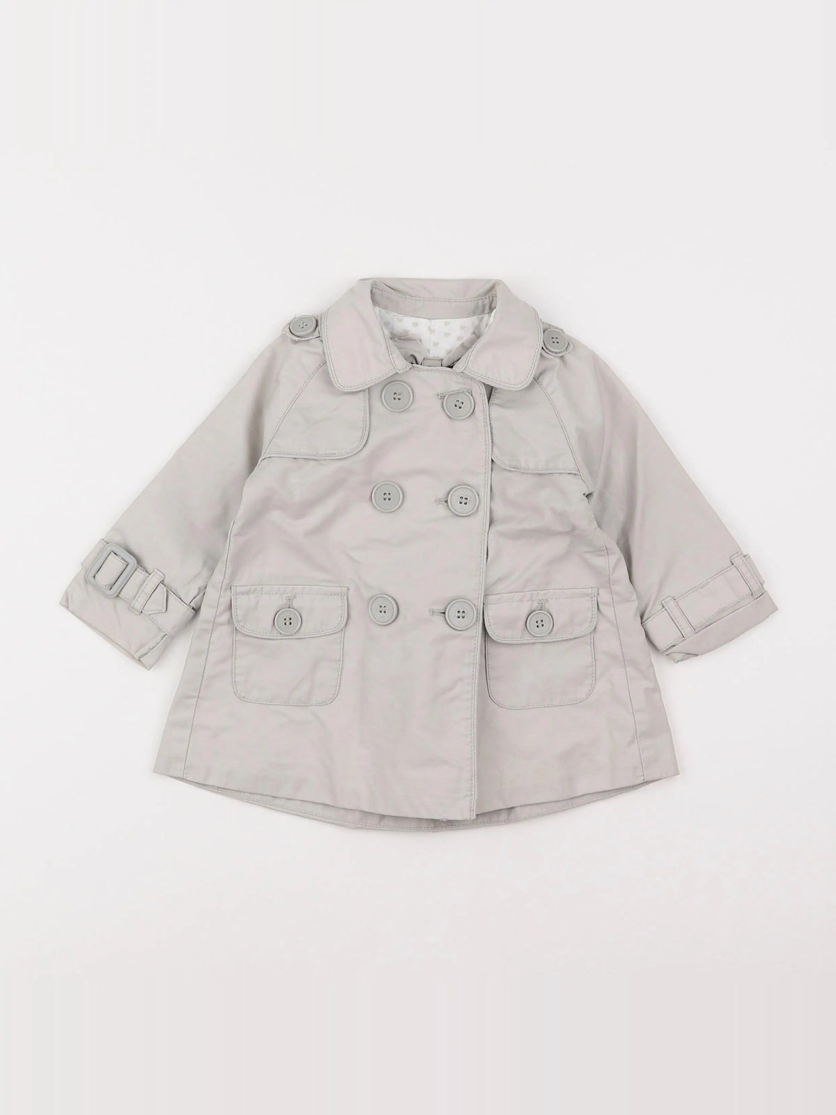 Zara - trench gris - 6/9 mois