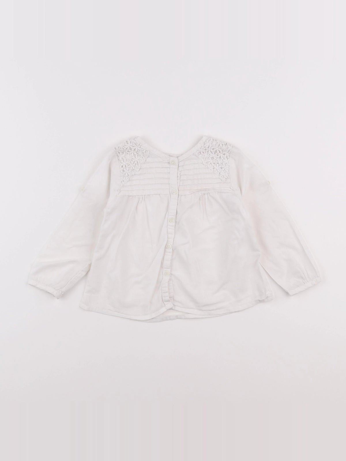 Zara - blouse blanc - 12/18 mois