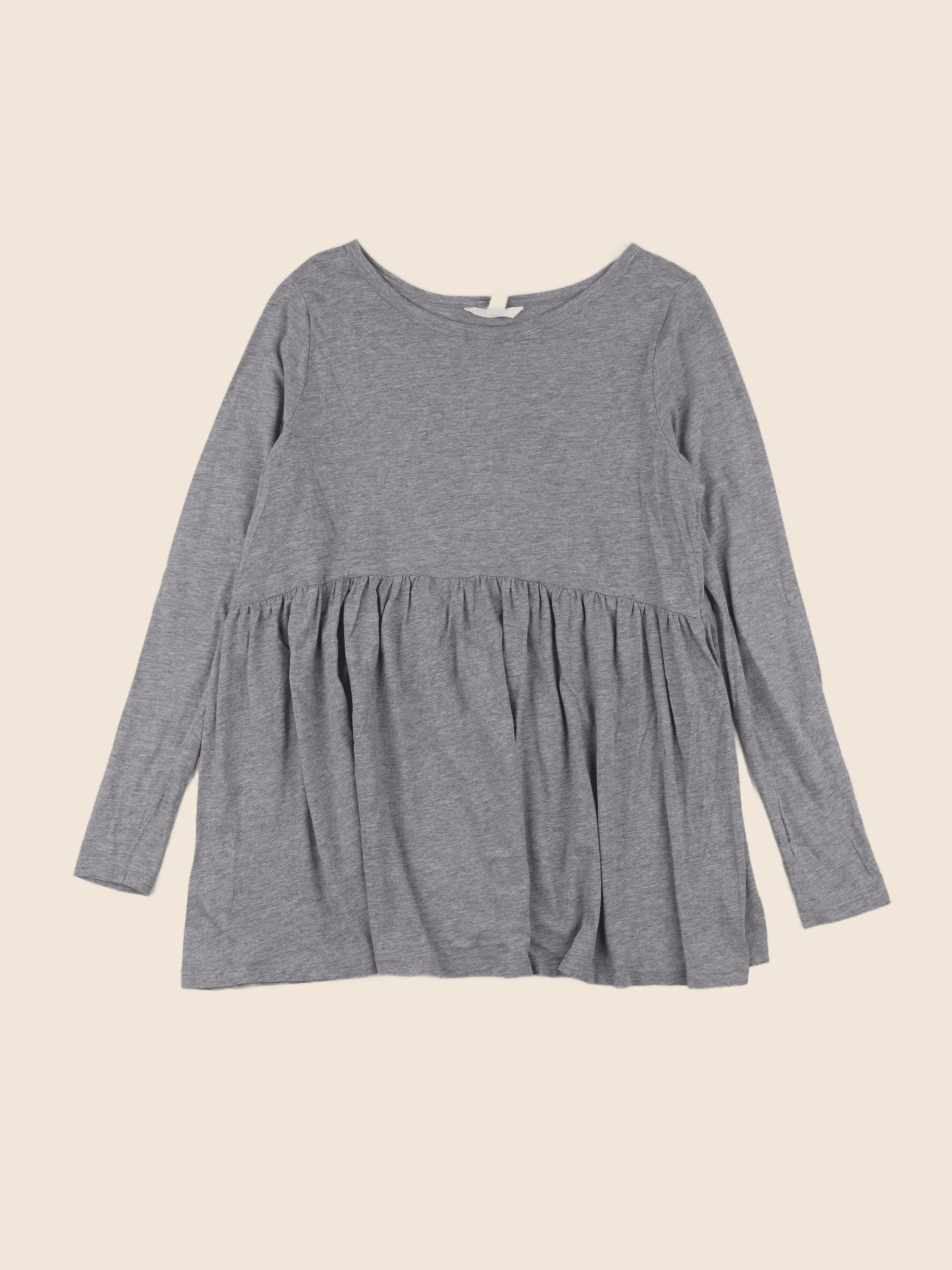 H&M - tee-shirt grossesse gris - 40 à 42