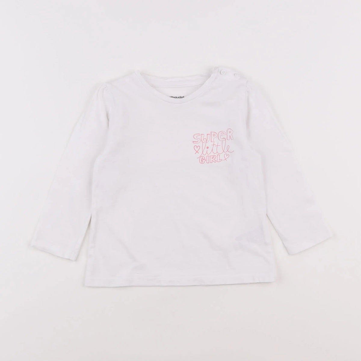 Vertbaudet - tee-shirt blanc - 18 mois