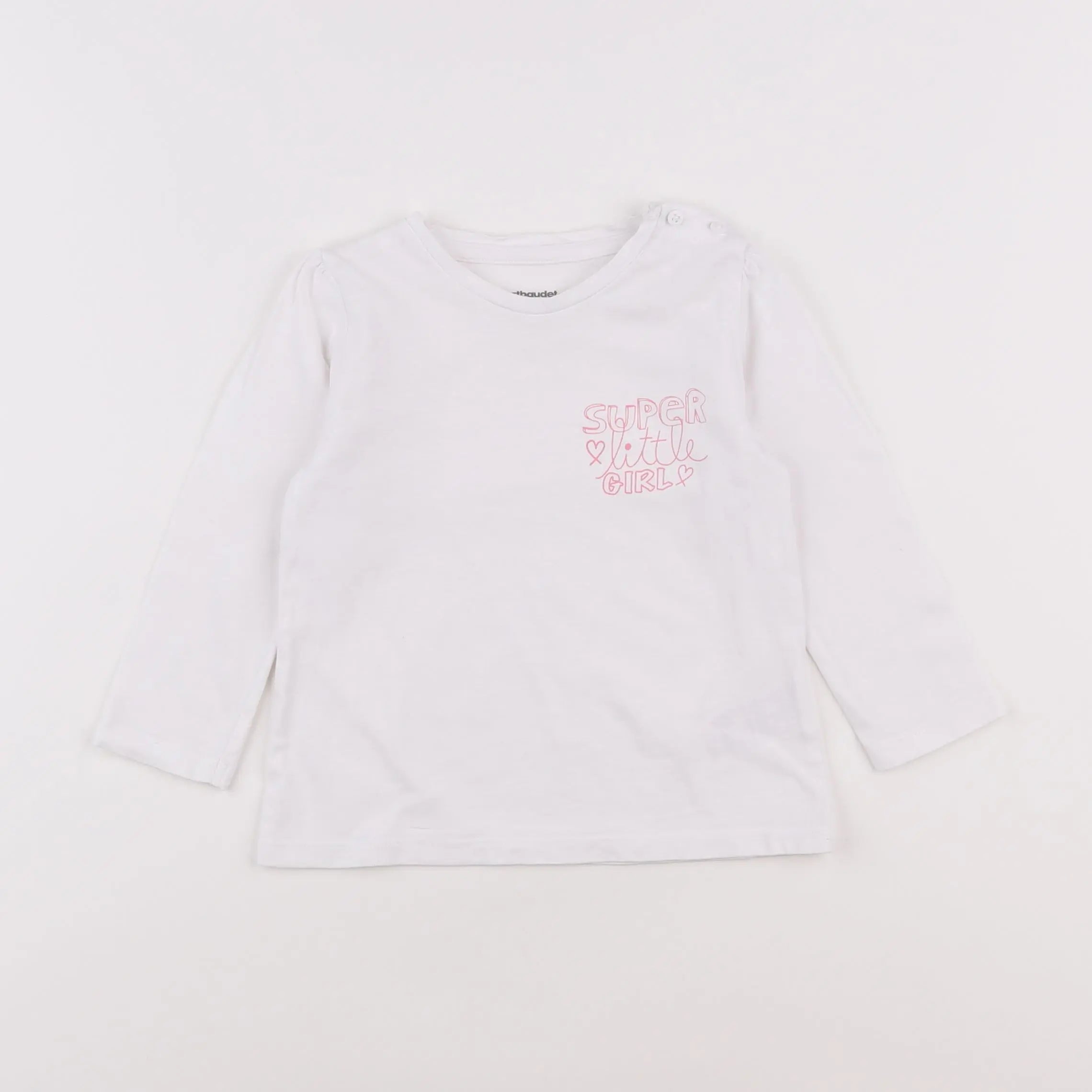 Vertbaudet - tee-shirt blanc - 18 mois