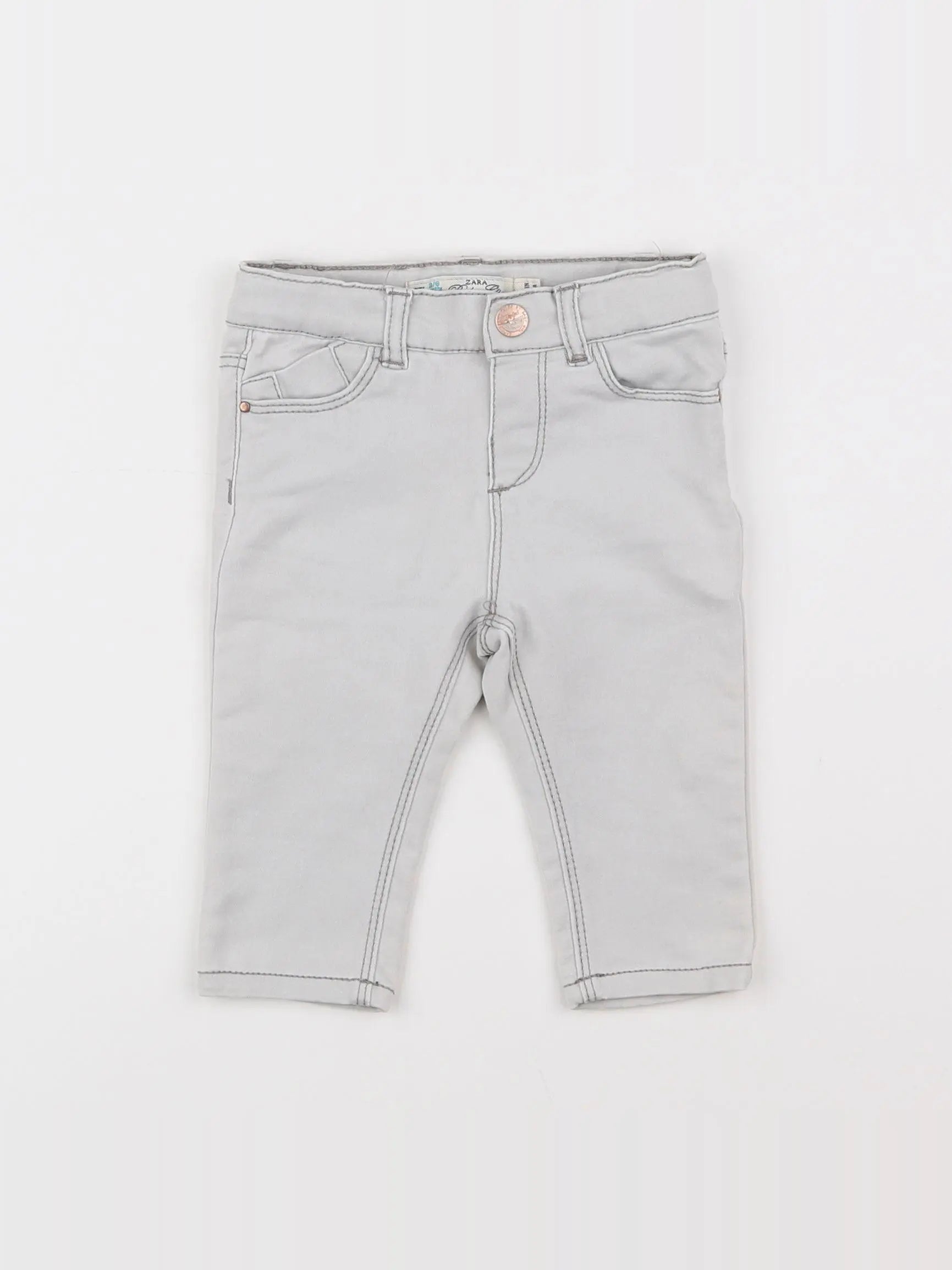 Zara - pantalon gris - 3/6 mois