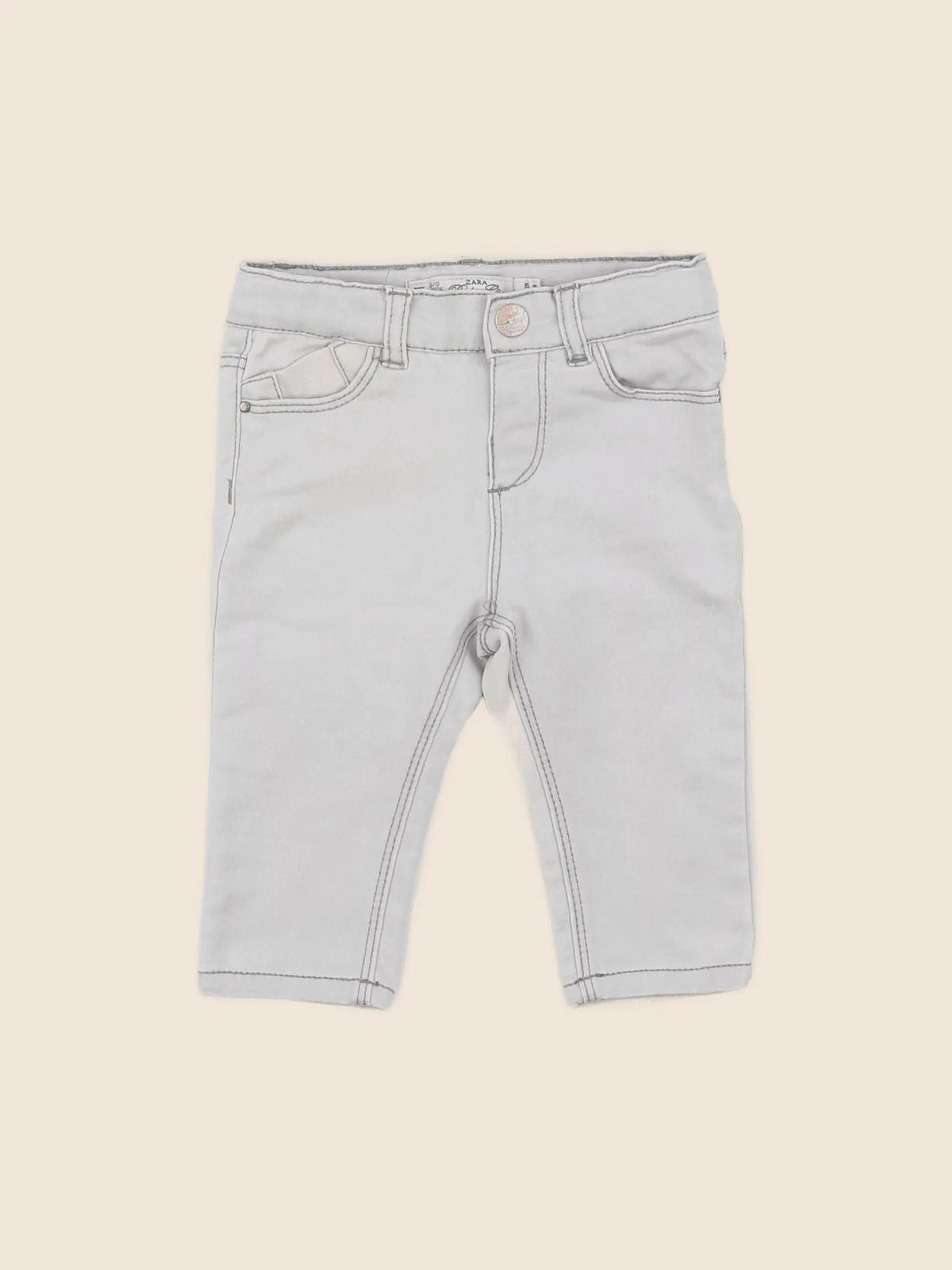 Zara - pantalon gris - 3/6 mois