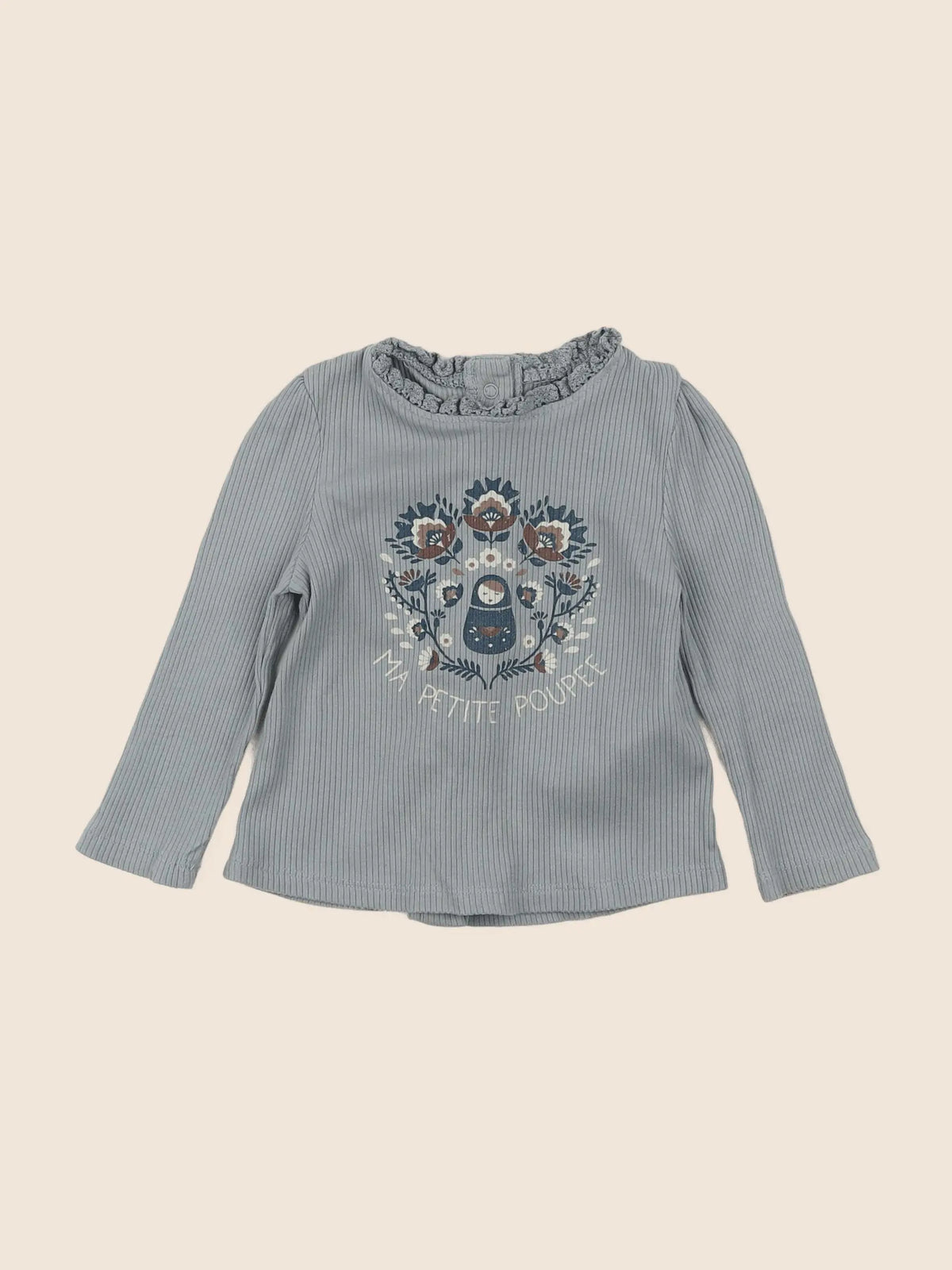Vertbaudet - tee-shirt vert - 9 mois