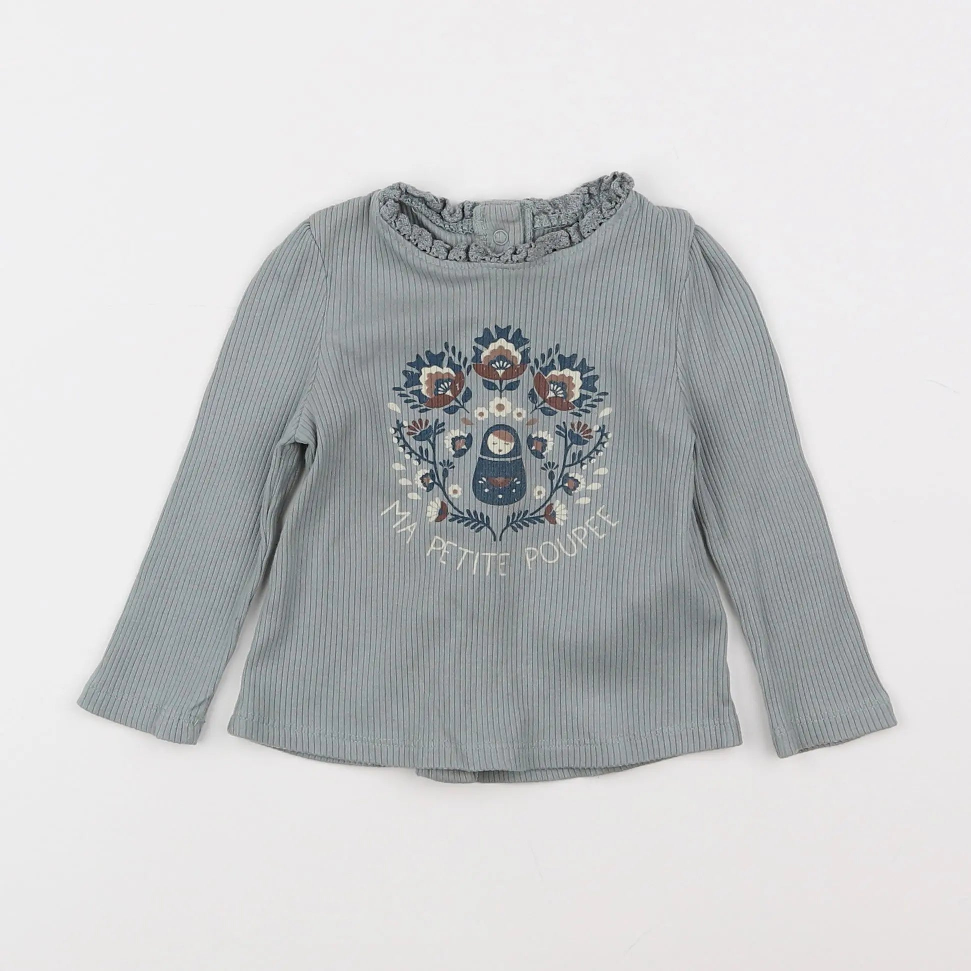 Vertbaudet - tee-shirt vert - 9 mois