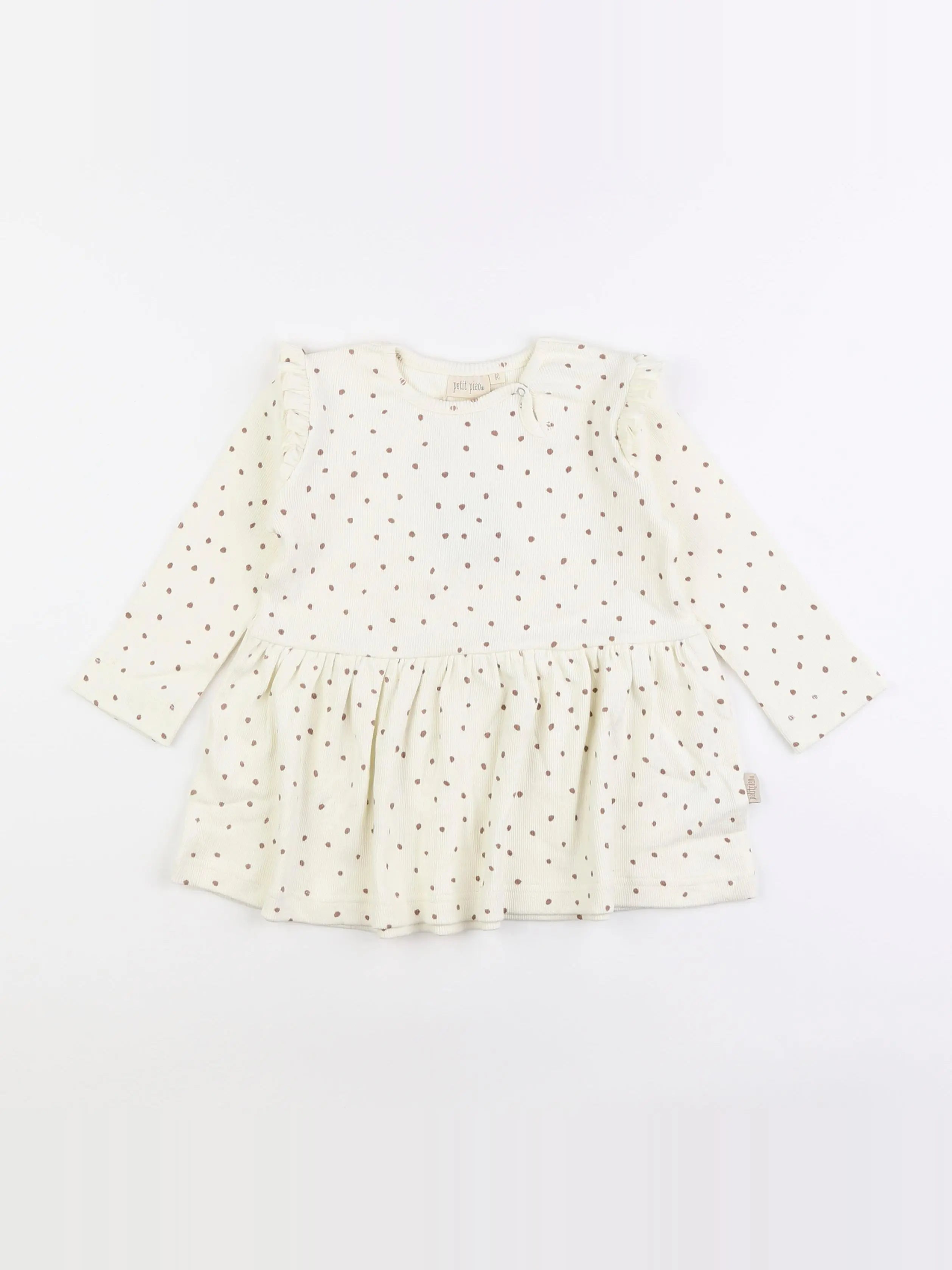 Petit Piao - robe beige - 12 mois