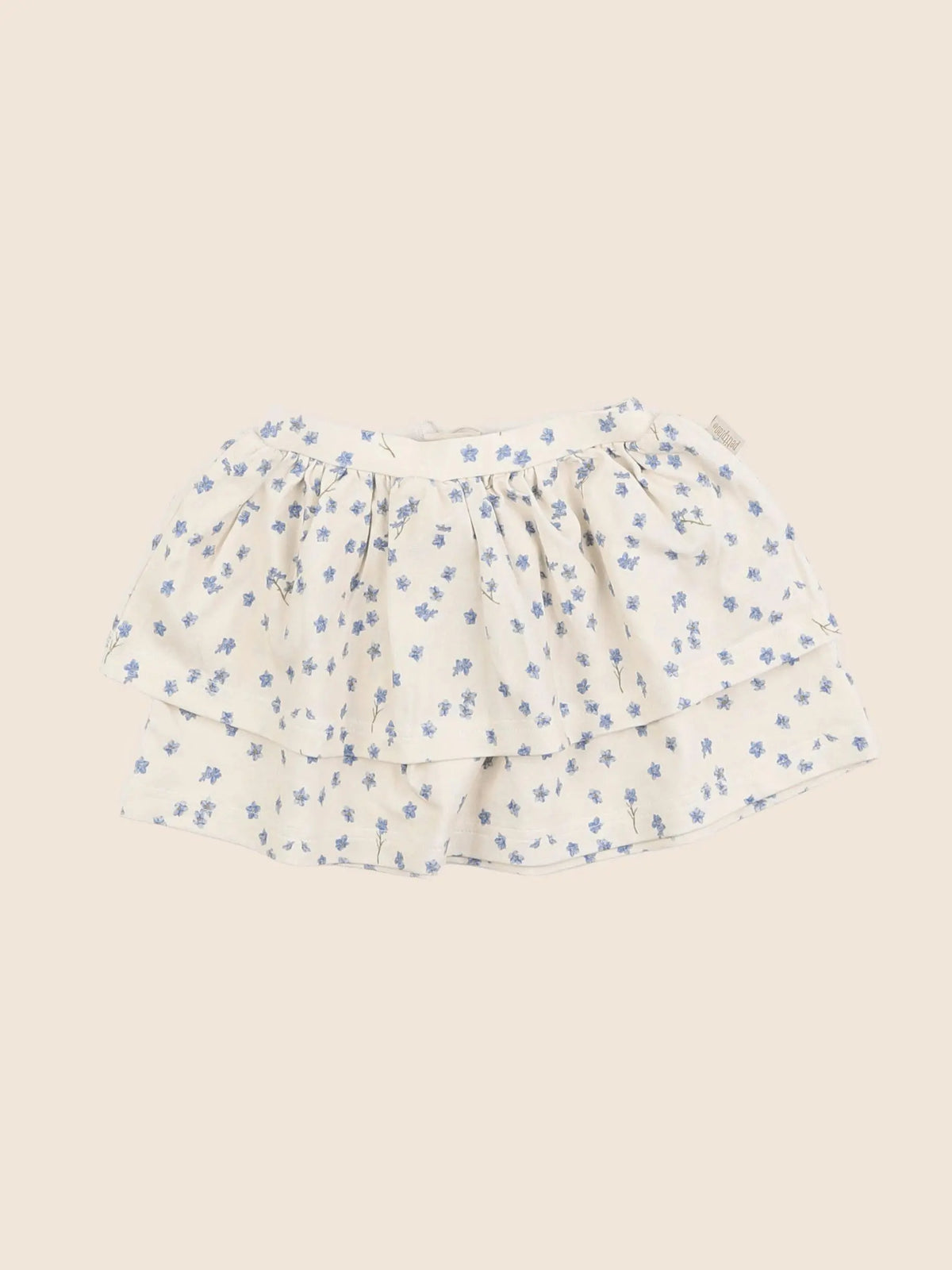 Petit Piao - jupe beige, bleu - 12 mois