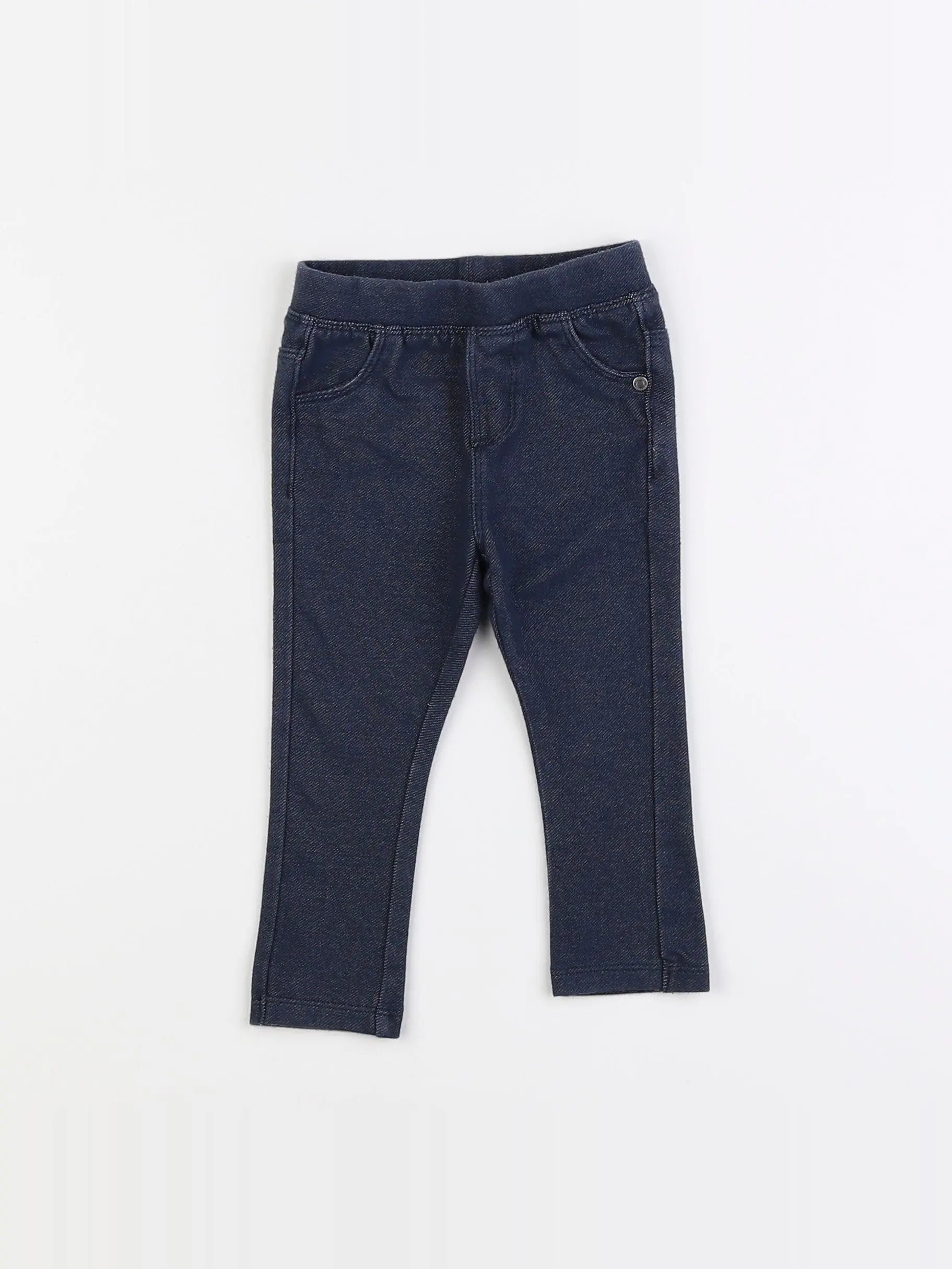 Vertbaudet - jegging bleu - 9 mois